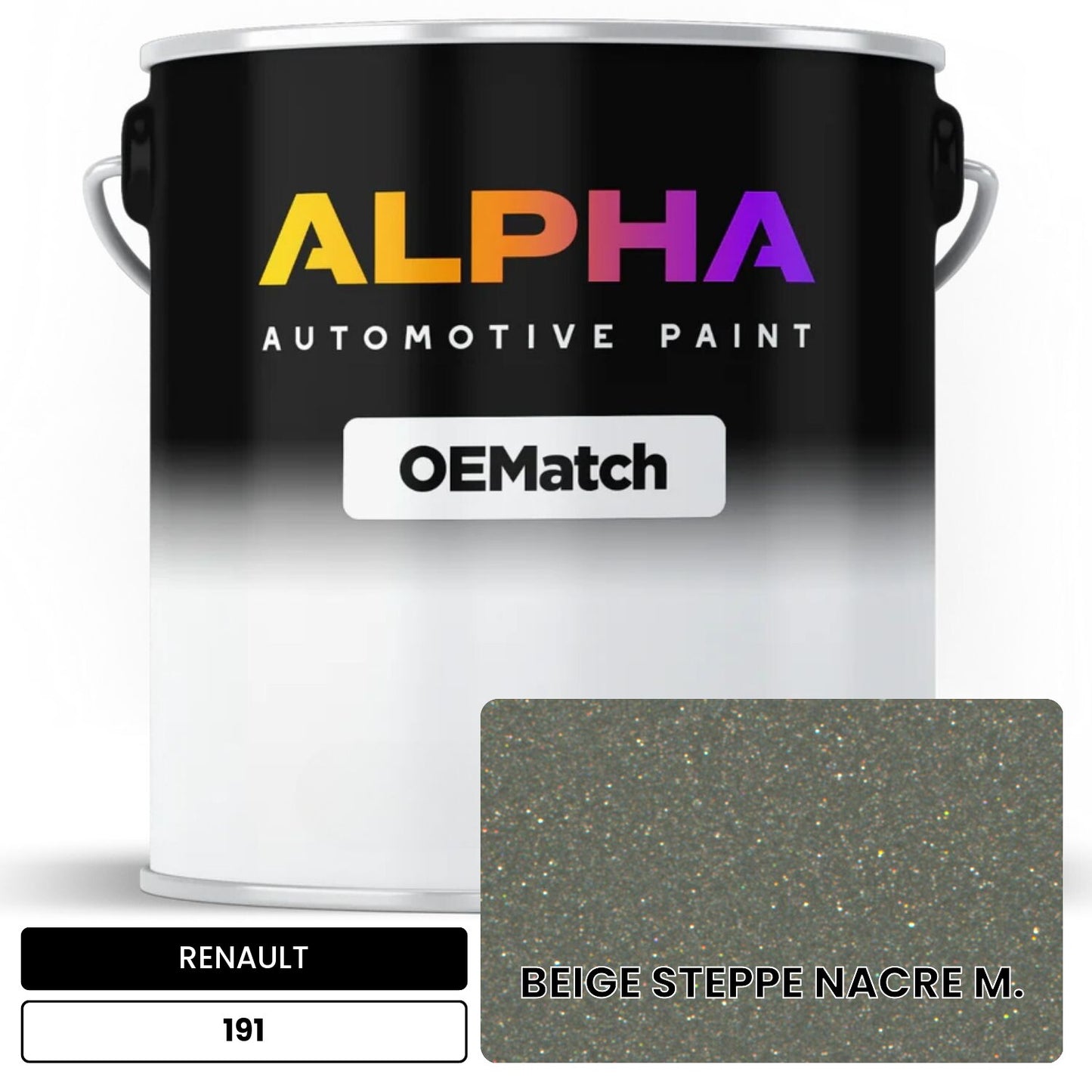 RENAULT BEIGE STEPPE NACRE M. 191 OEMatch Basecoat