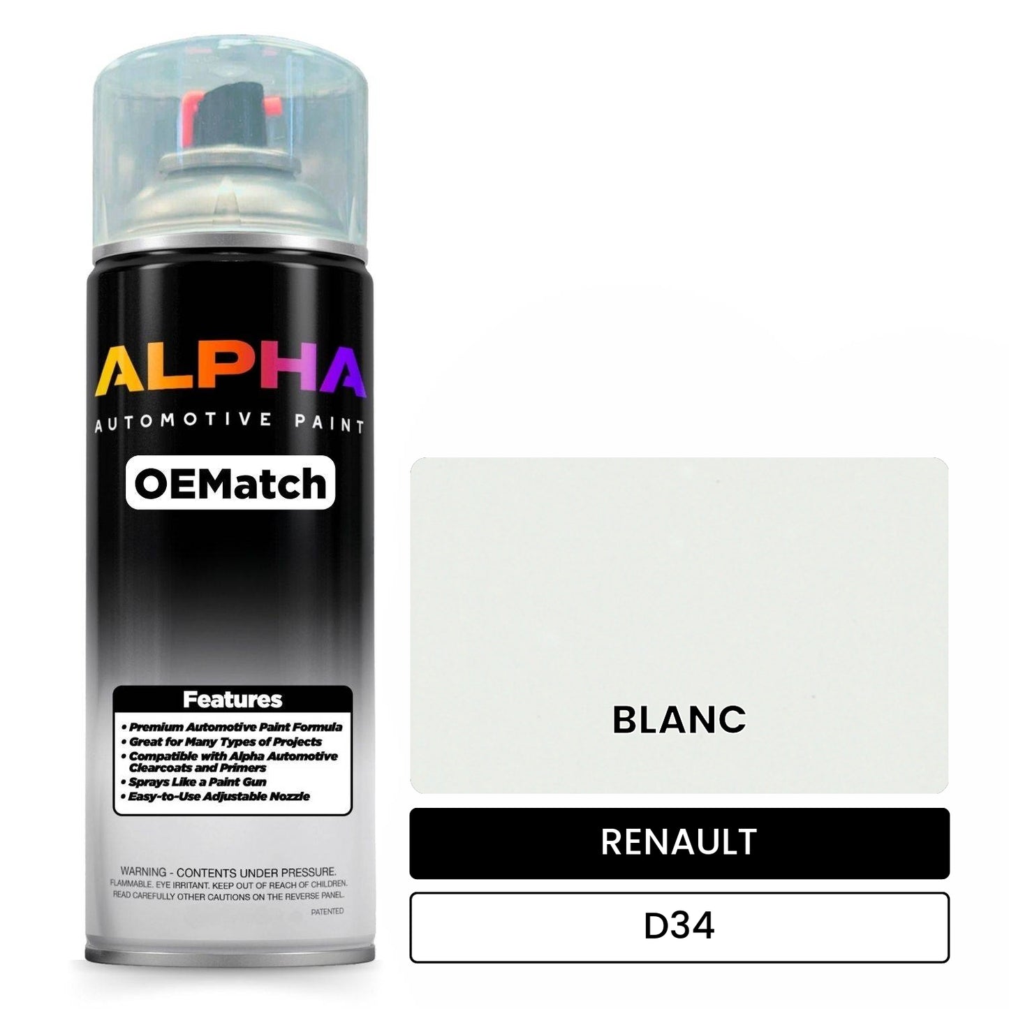 RENAULT BLANC D34 OEMatch Spraycan