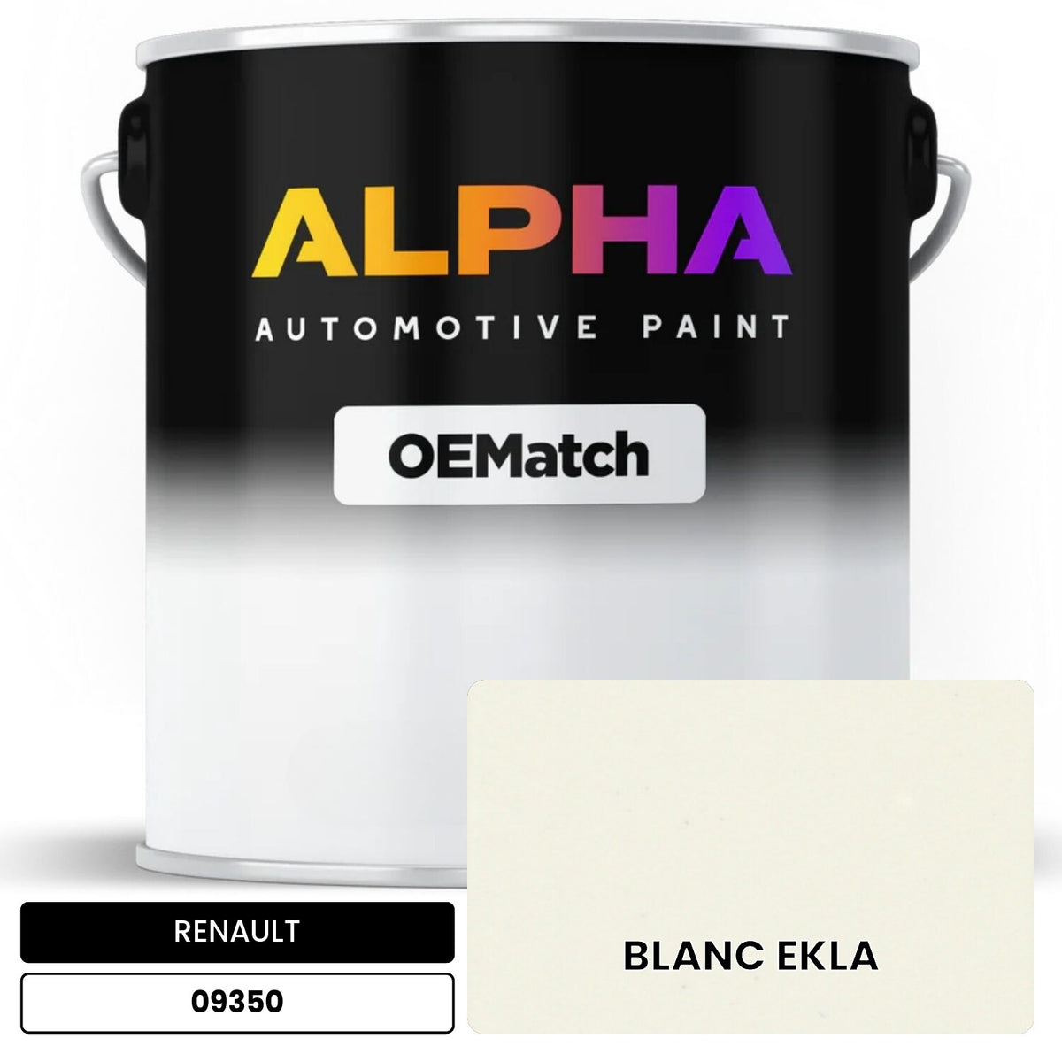 RENAULT BLANC EKLA 09350 OEMatch Basecoat