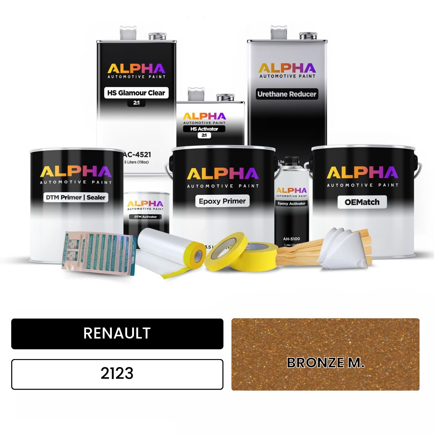 RENAULT BRONZE M. 2123 OEMatch Vehicle Paint Kit