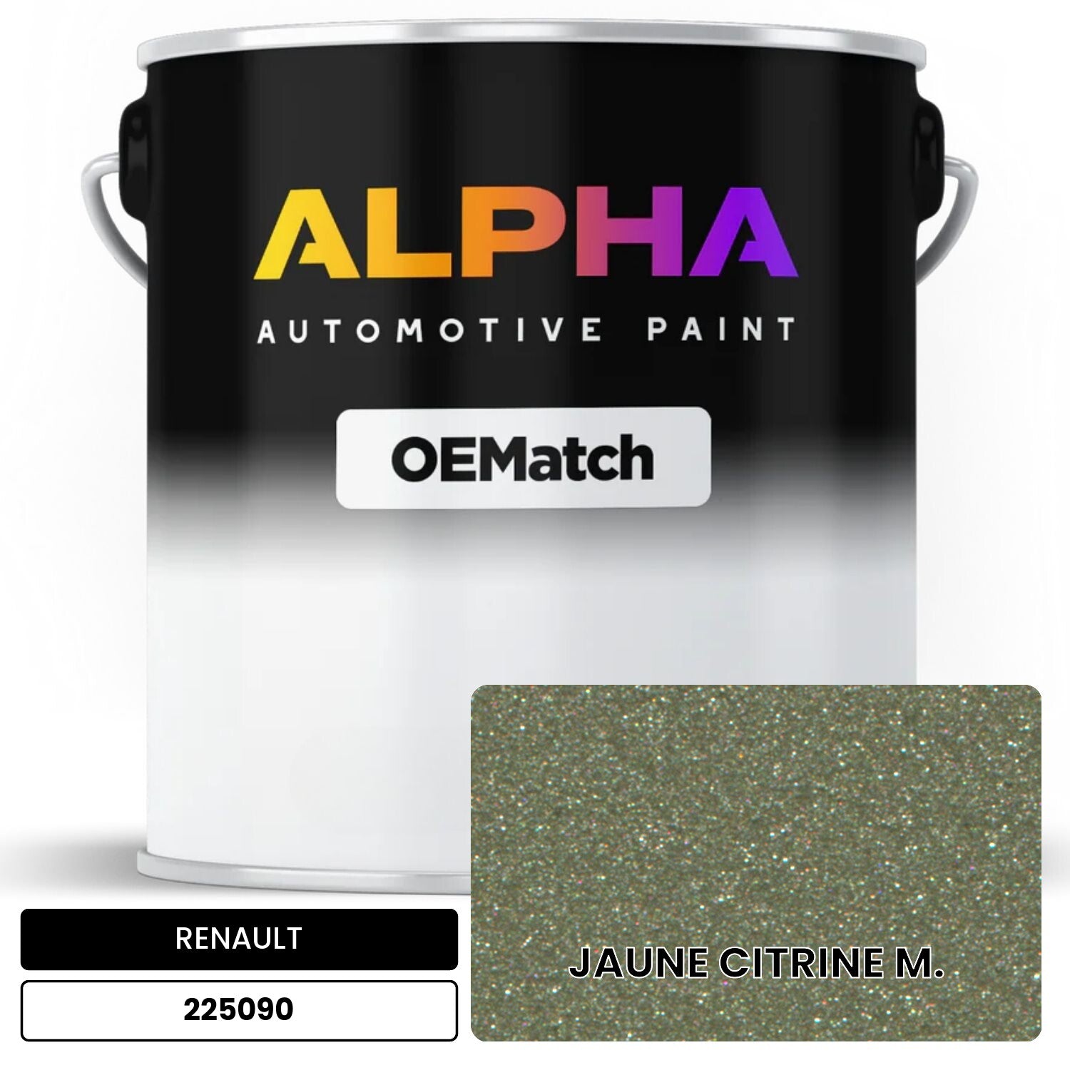 RENAULT JAUNE CITRINE M. 225090 OEMatch Basecoat