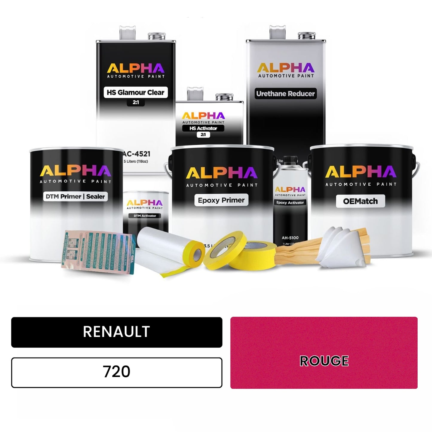 RENAULT ROUGE 720 OEMatch Vehicle Paint Kit