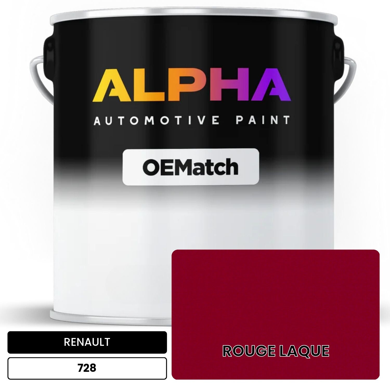 RENAULT ROUGE LAQUE 728 OEMatch Basecoat