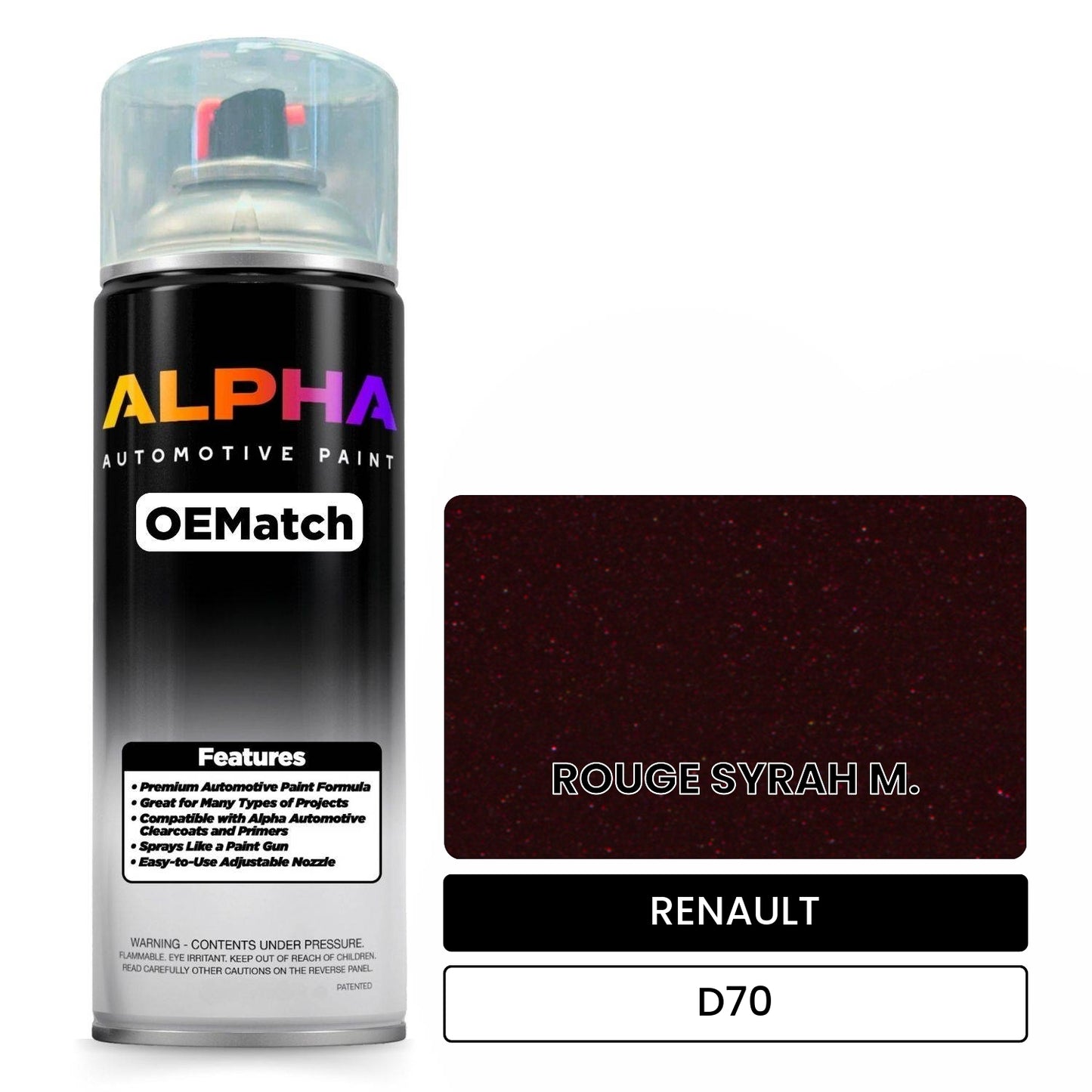 RENAULT ROUGE SYRAH M. D70 OEMatch Spraycan