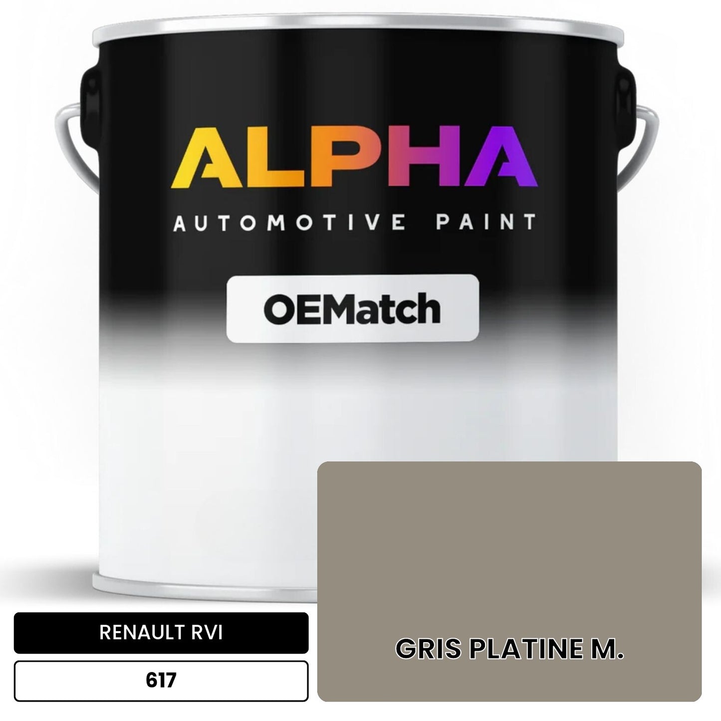 RENAULT RVI GRIS PLATINE M. 617 OEMatch Basecoat