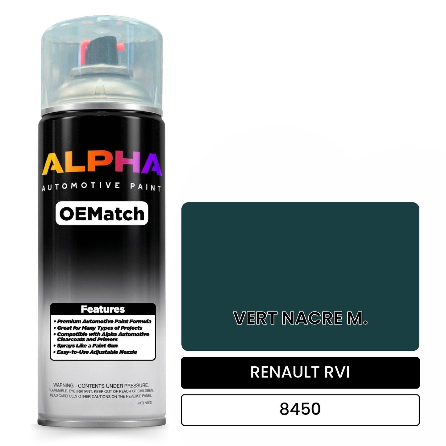 RENAULT RVI VERT NACRE M. 8450 OEMatch Spraycan