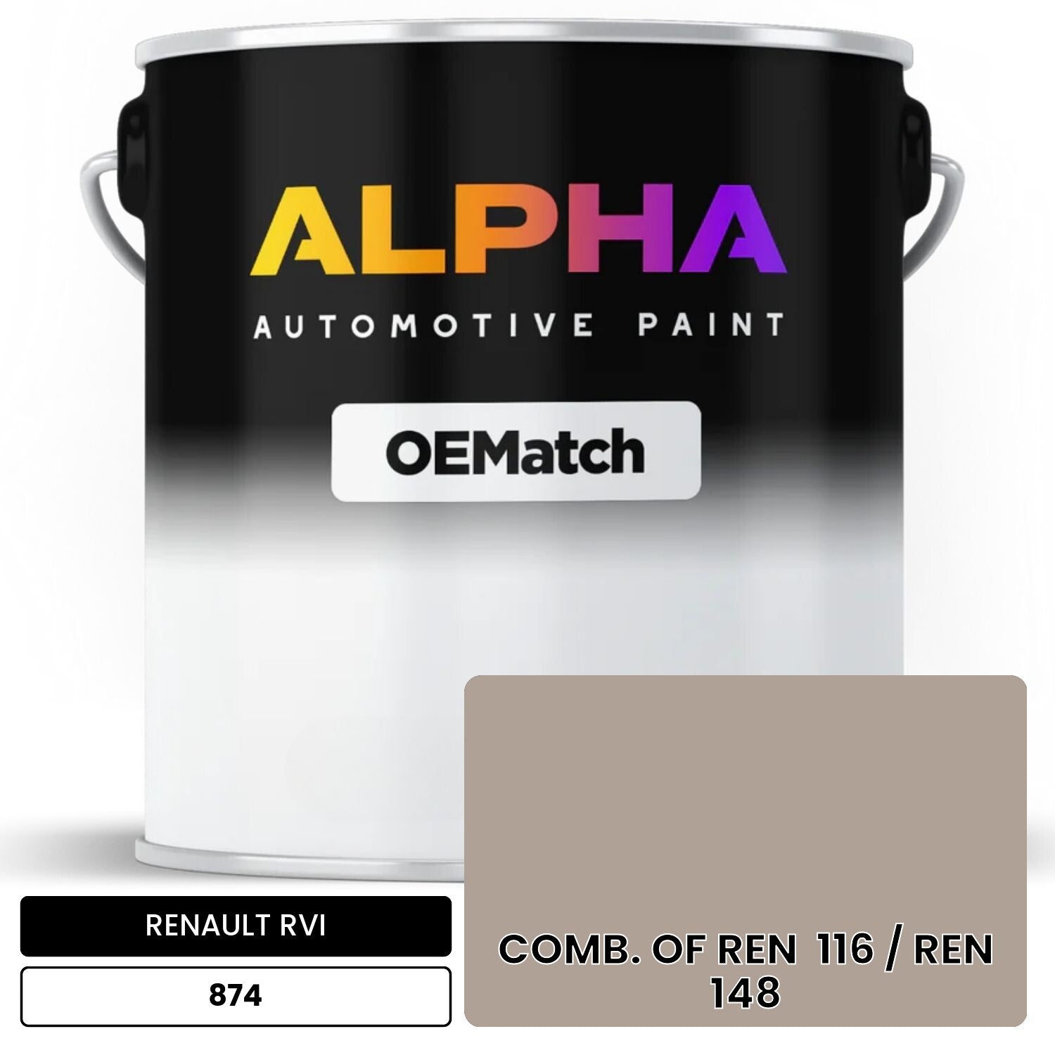RENAULT RVI COMB. OF REN  116 / REN  148 874 OEMatch Basecoat