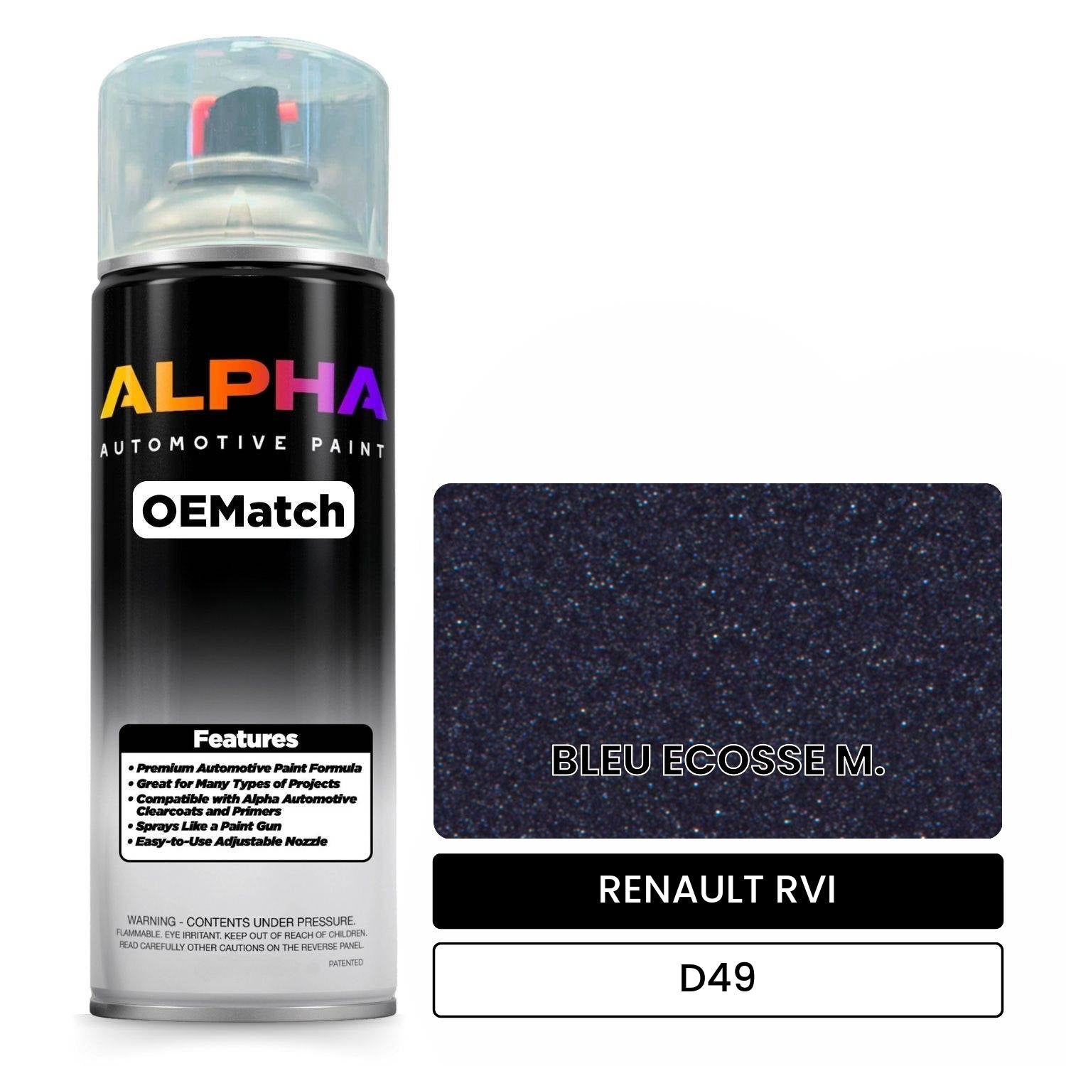 RENAULT RVI BLEU ECOSSE M. D49 OEMatch Spraycan
