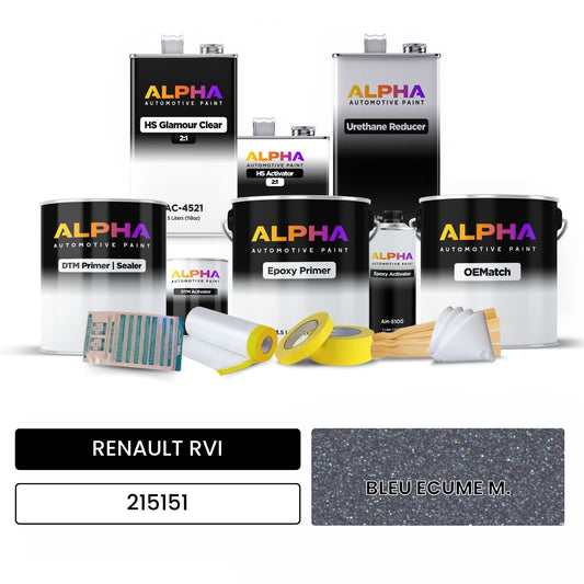 RENAULT RVI BLEU ECUME M. 215151 OEMatch Vehicle Paint Kit