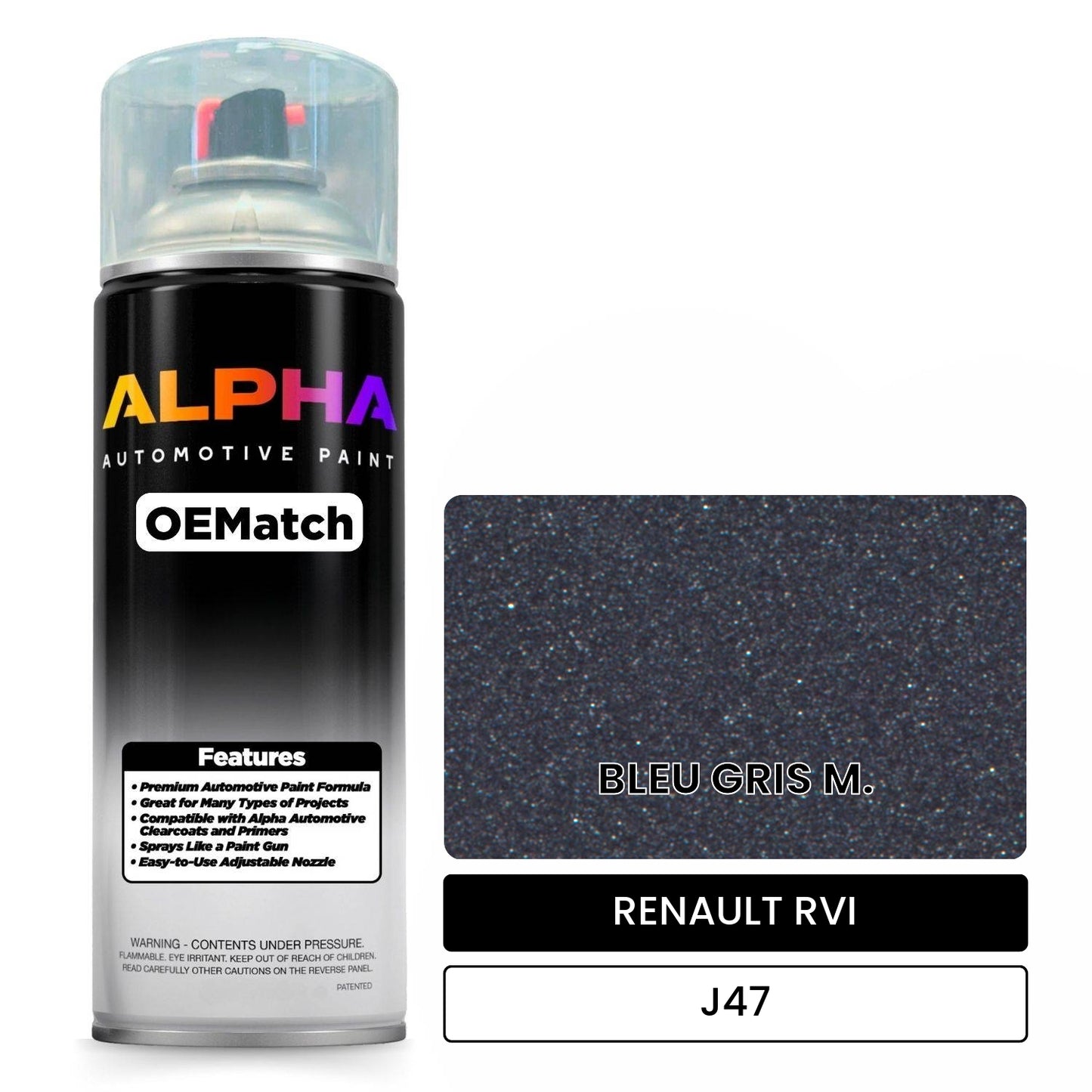 RENAULT RVI BLEU GRIS M. J47 OEMatch Spraycan