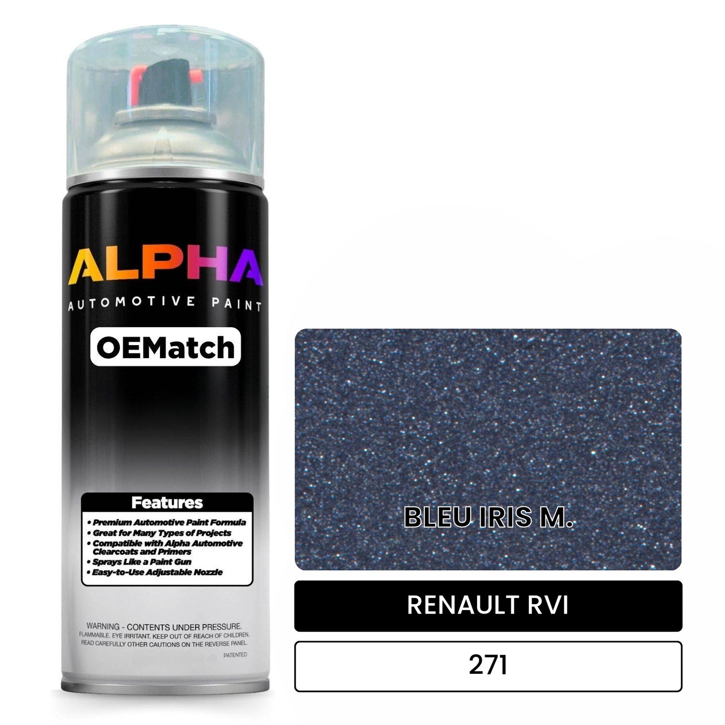 RENAULT RVI BLEU IRIS M. 271 OEMatch Spraycan
