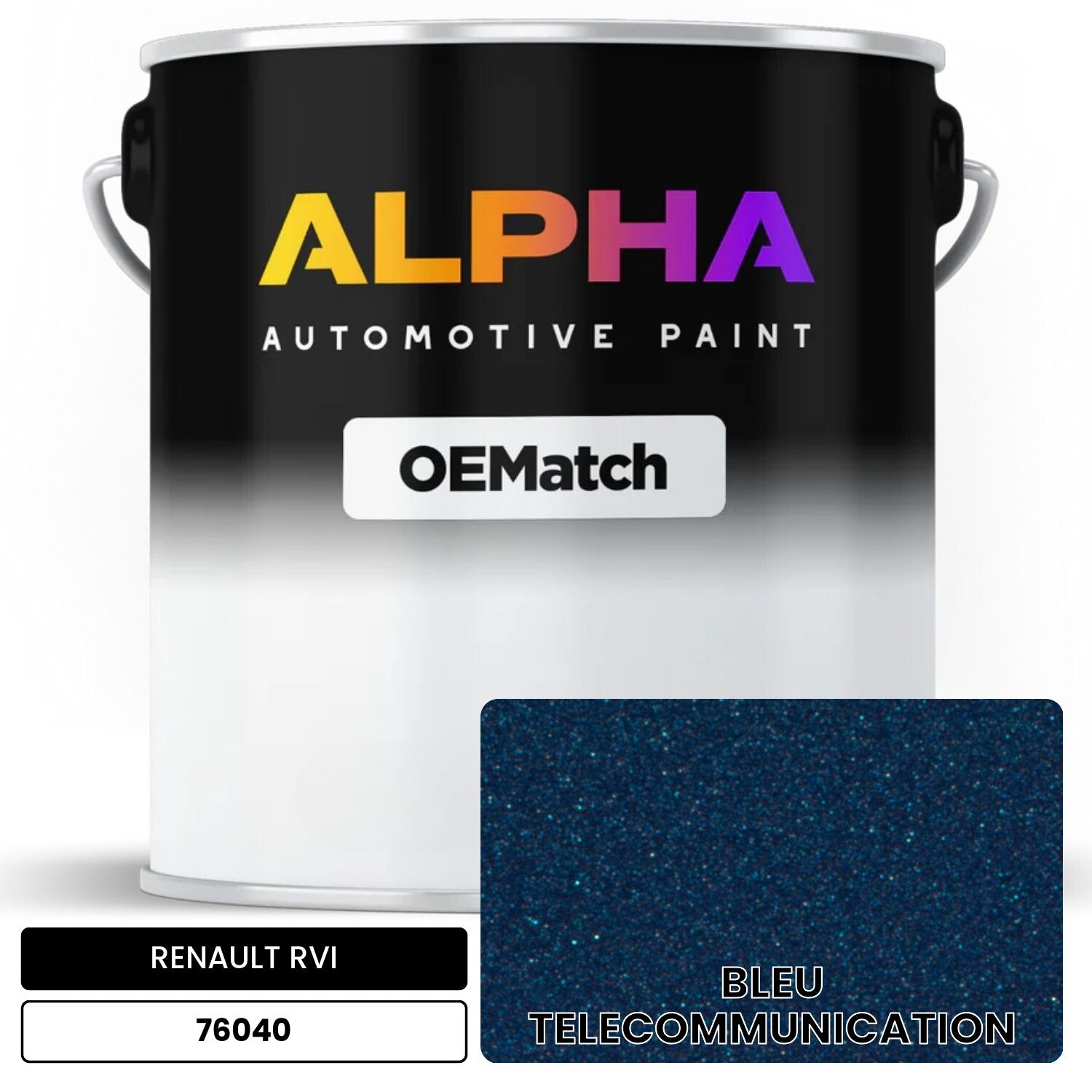 RENAULT RVI BLEU TELECOMMUNICATION 76040 OEMatch Basecoat