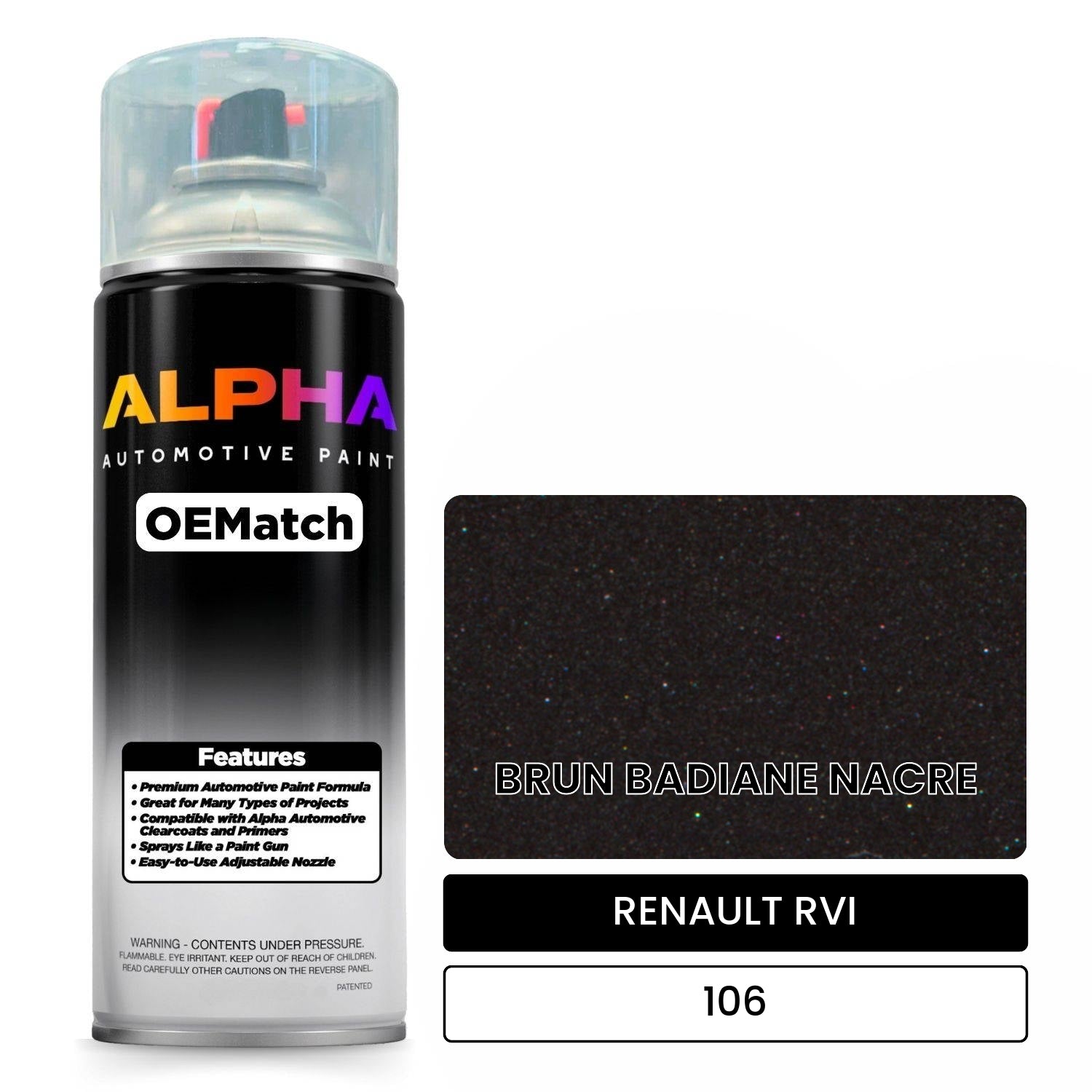 RENAULT RVI BRUN BADIANE NACRE 106 OEMatch Spraycan