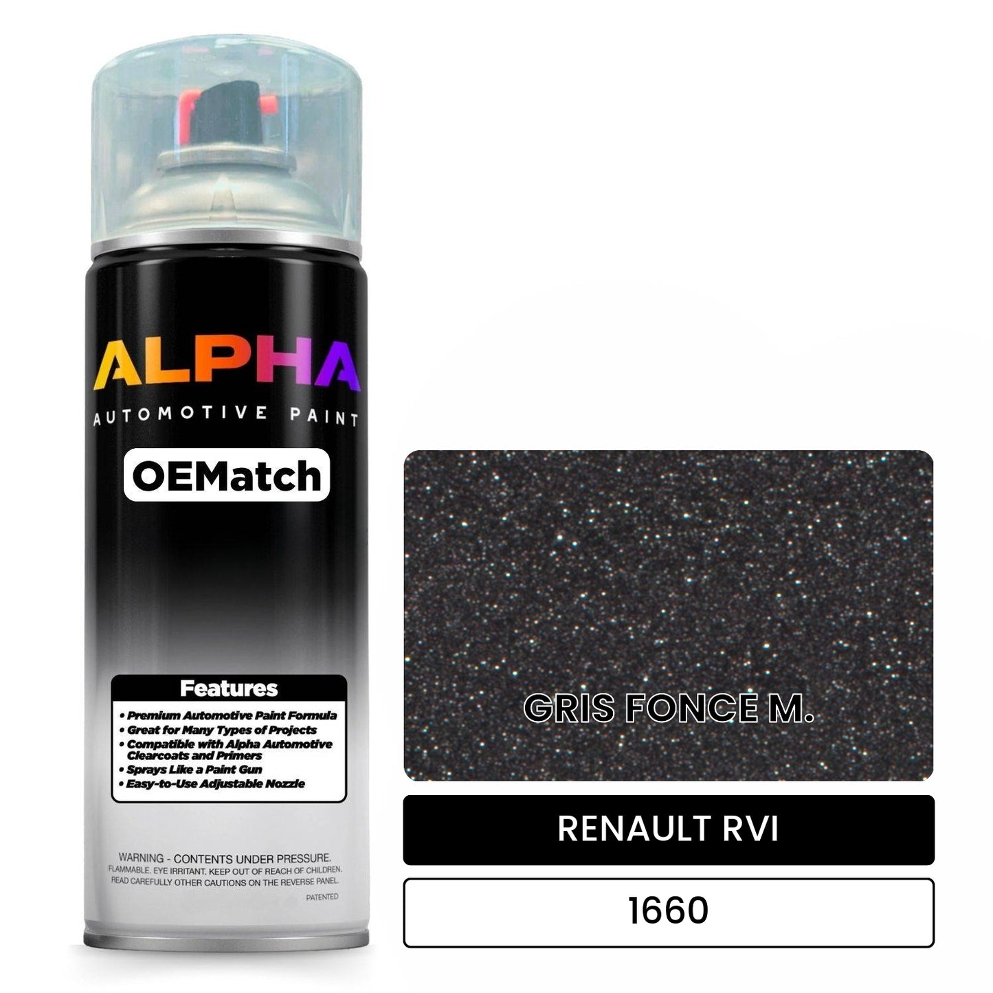 RENAULT RVI GRIS FONCE M. 1660 OEMatch Spraycan