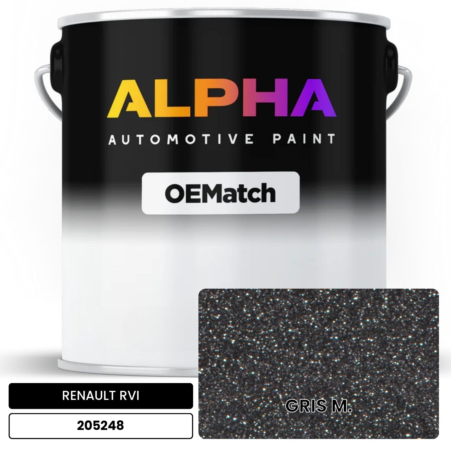 RENAULT RVI GRIS M. 205248 OEMatch Basecoat