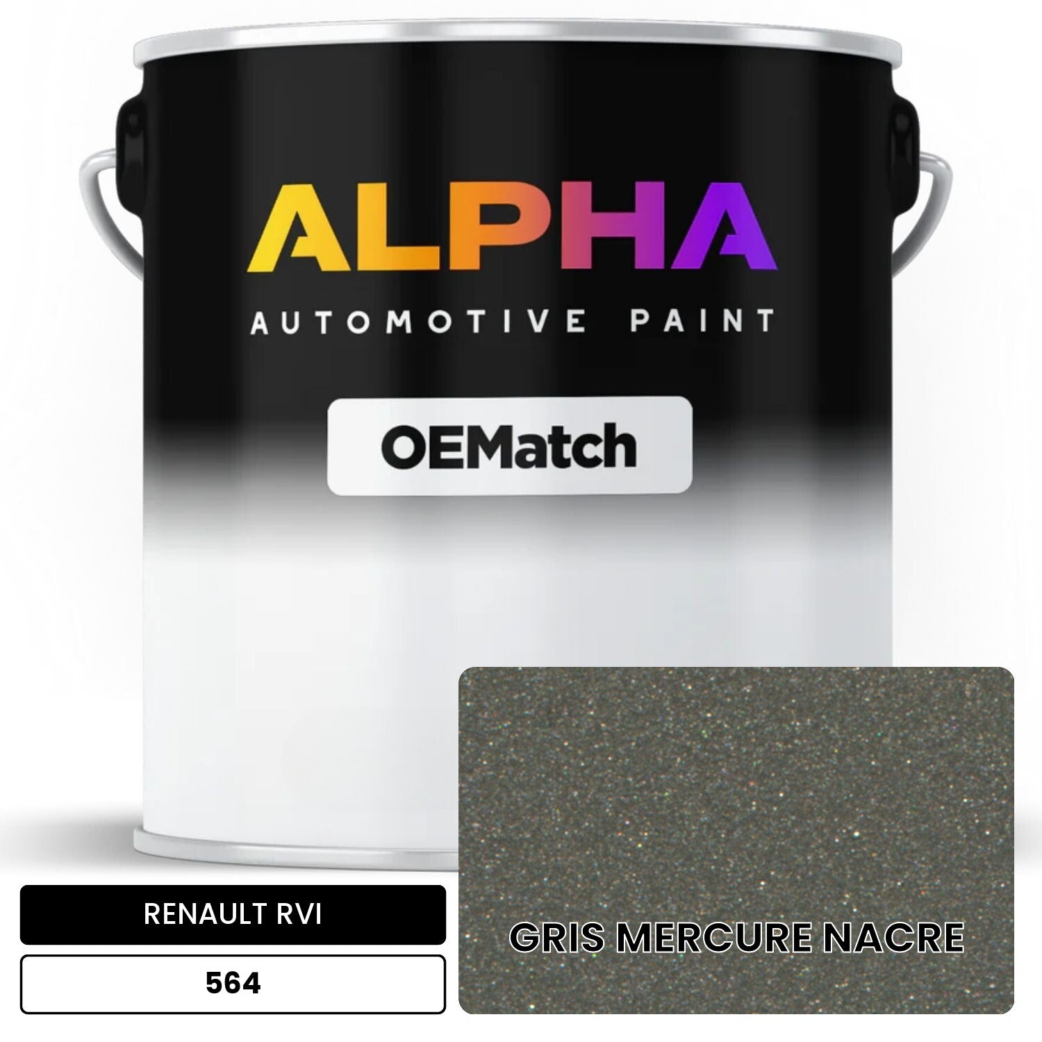 RENAULT RVI GRIS MERCURE NACRE 564 OEMatch Basecoat