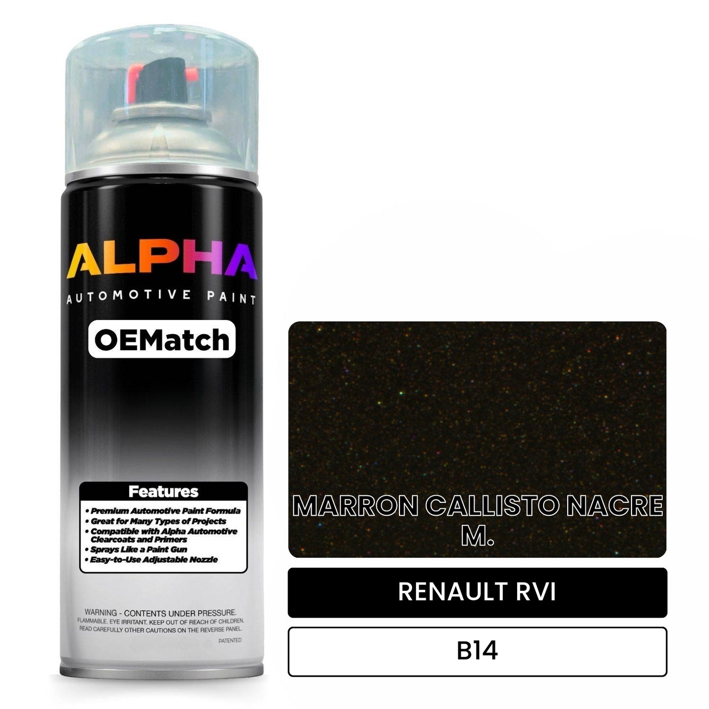 RENAULT RVI MARRON CALLISTO NACRE M. B14 OEMatch Spraycan