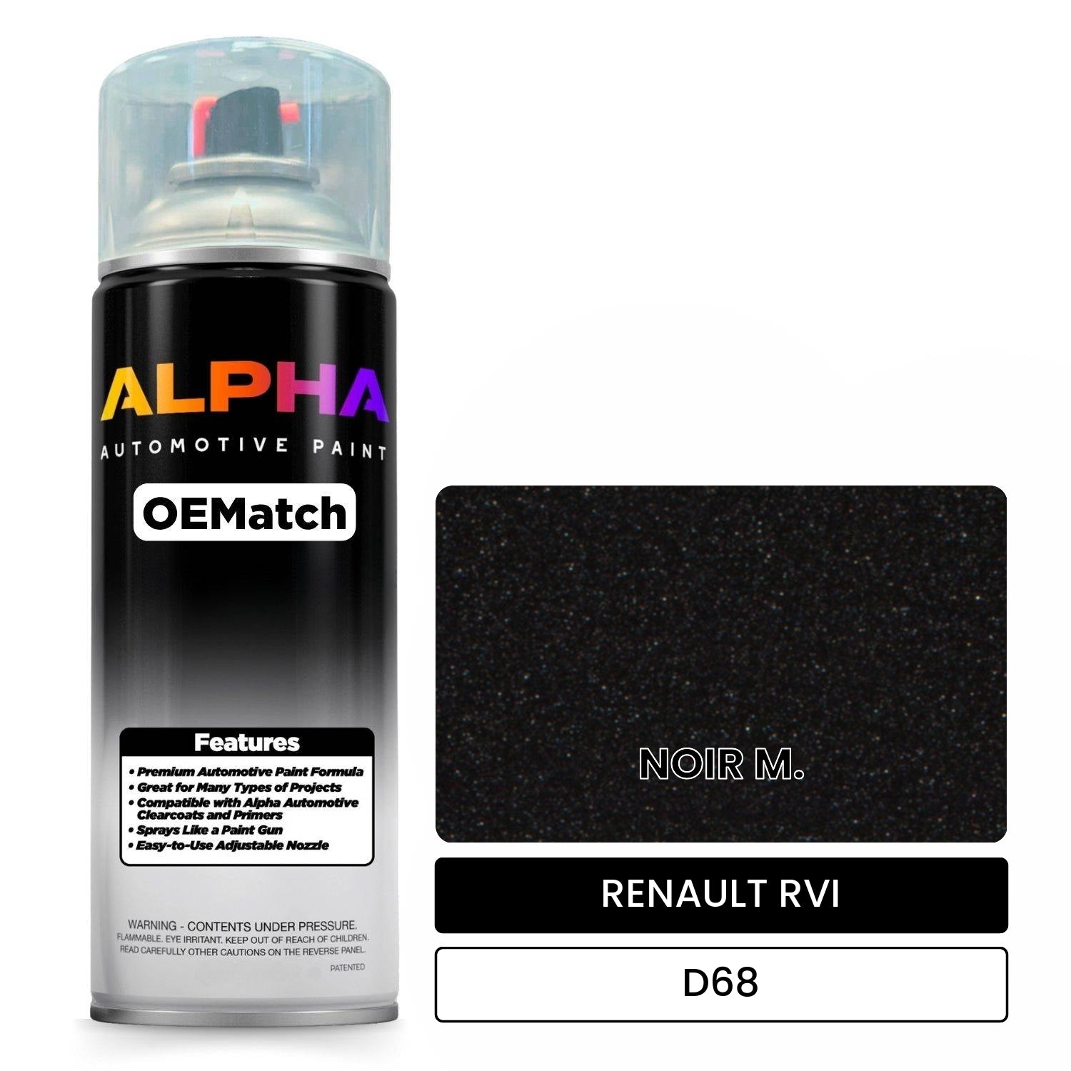 RENAULT RVI NOIR M. D68 OEMatch Spraycan