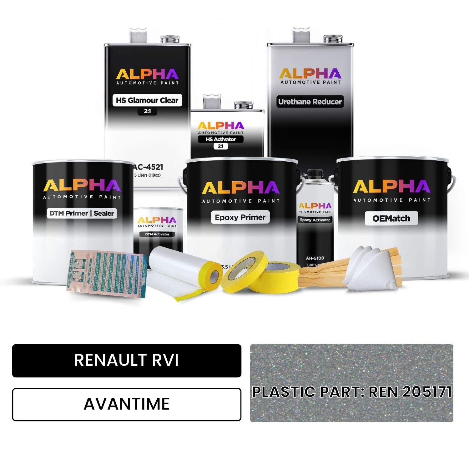 RENAULT RVI PLASTIC PART: REN 205171 AVANTIME OEMatch Vehicle Paint Kit