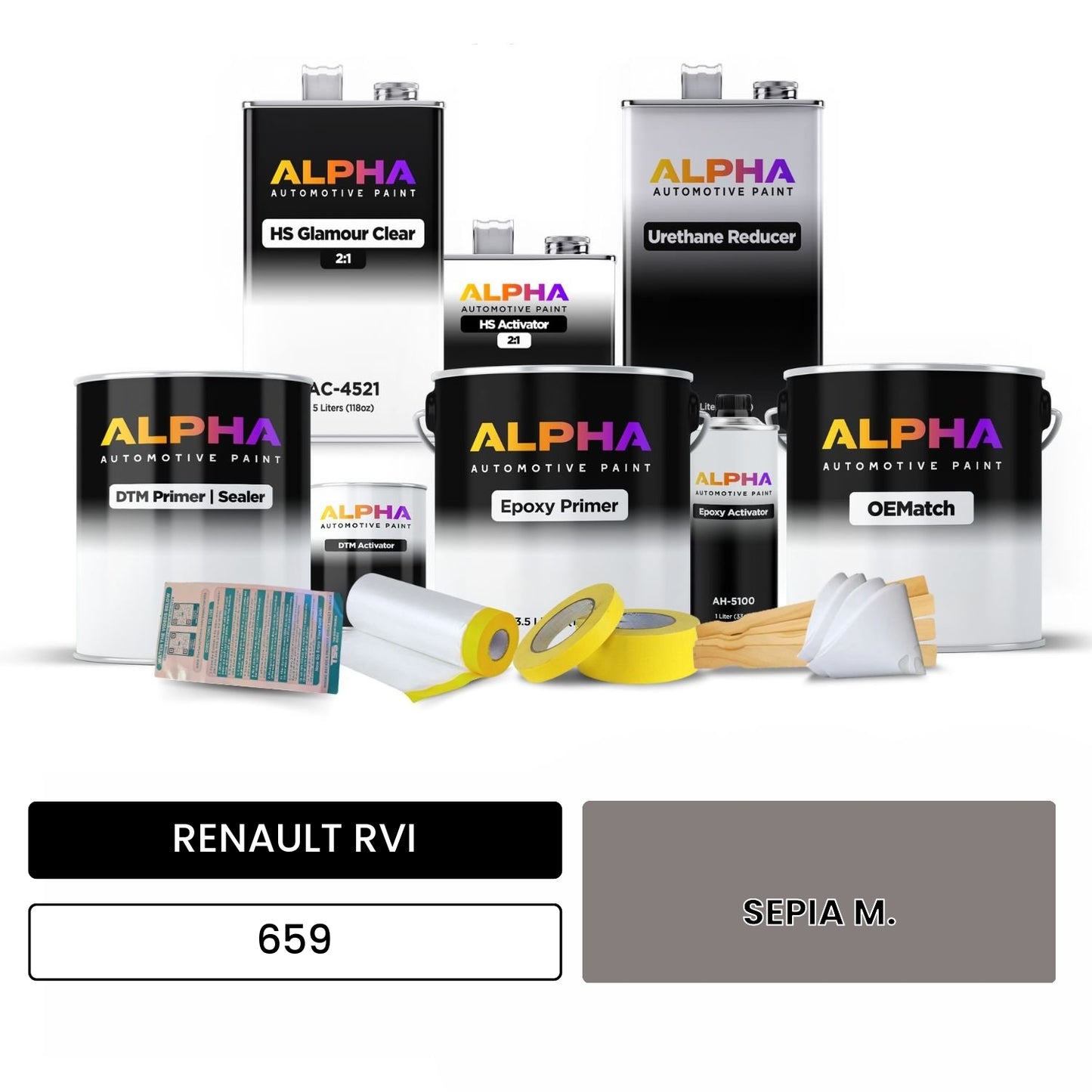 RENAULT RVI SEPIA M. 659 OEMatch Vehicle Paint Kit