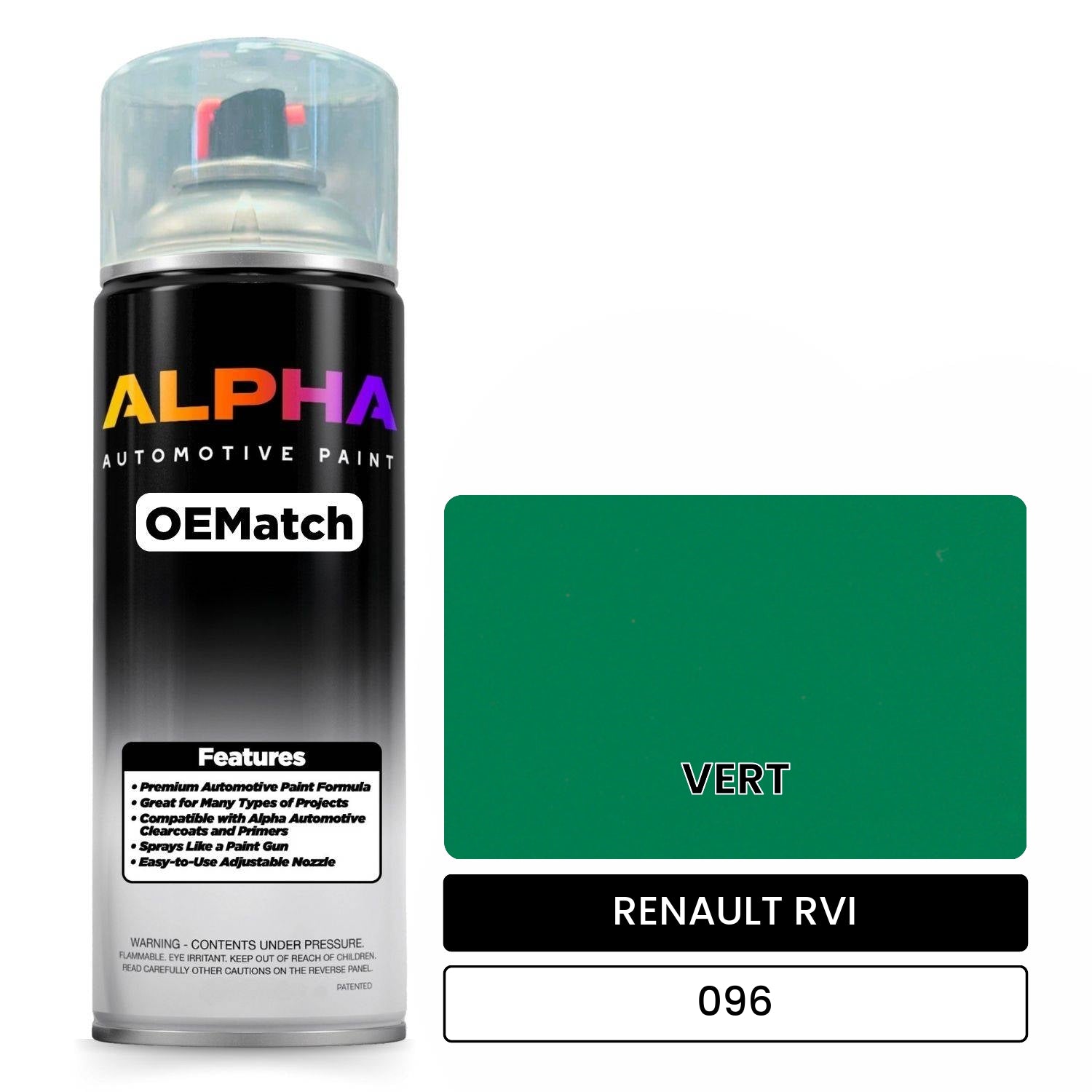 RENAULT RVI VERT 096 OEMatch Spraycan