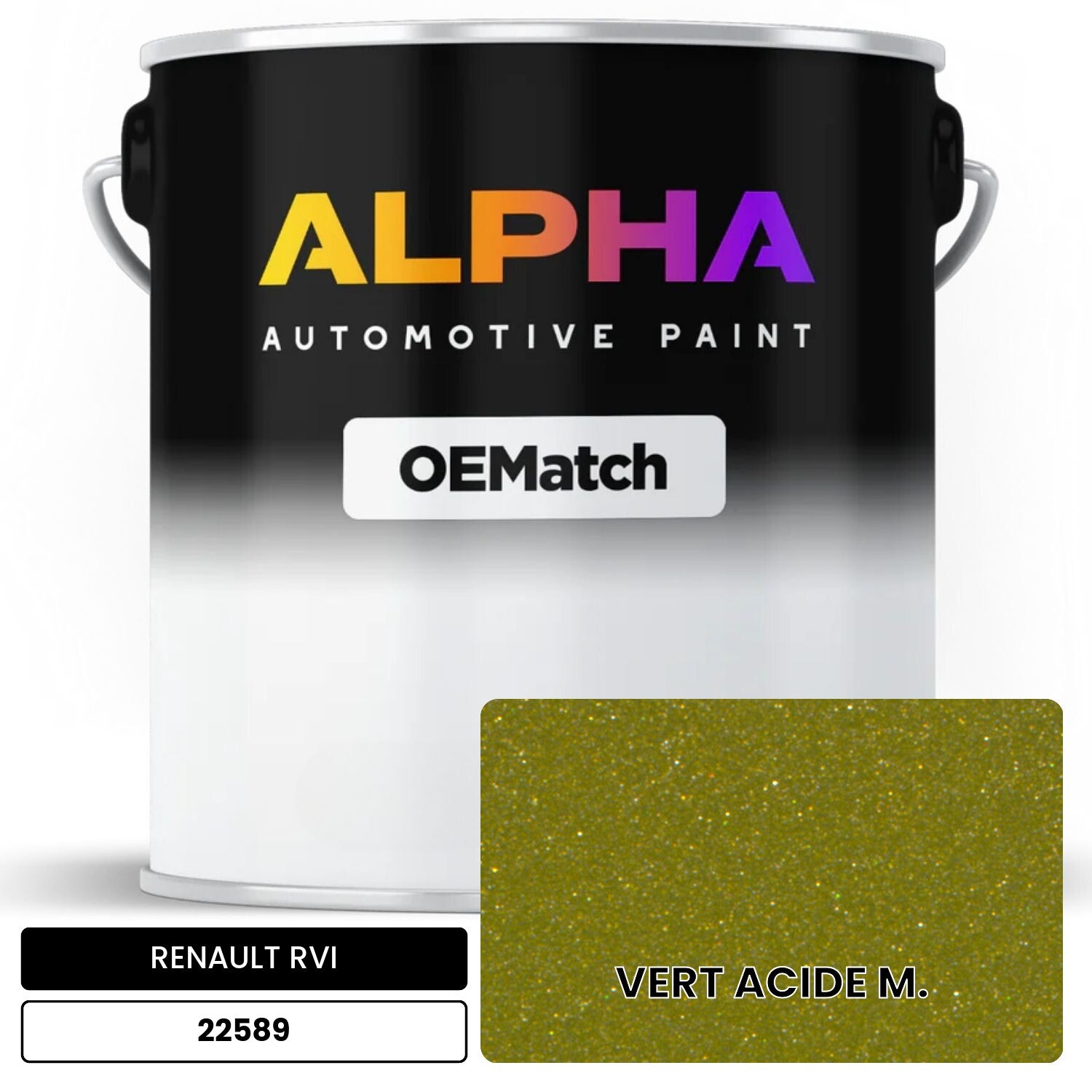 RENAULT RVI VERT ACIDE M. 22589 OEMatch Basecoat