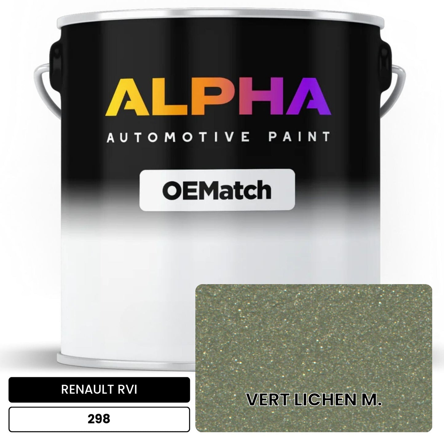 RENAULT RVI VERT LICHEN M. 298 OEMatch Basecoat