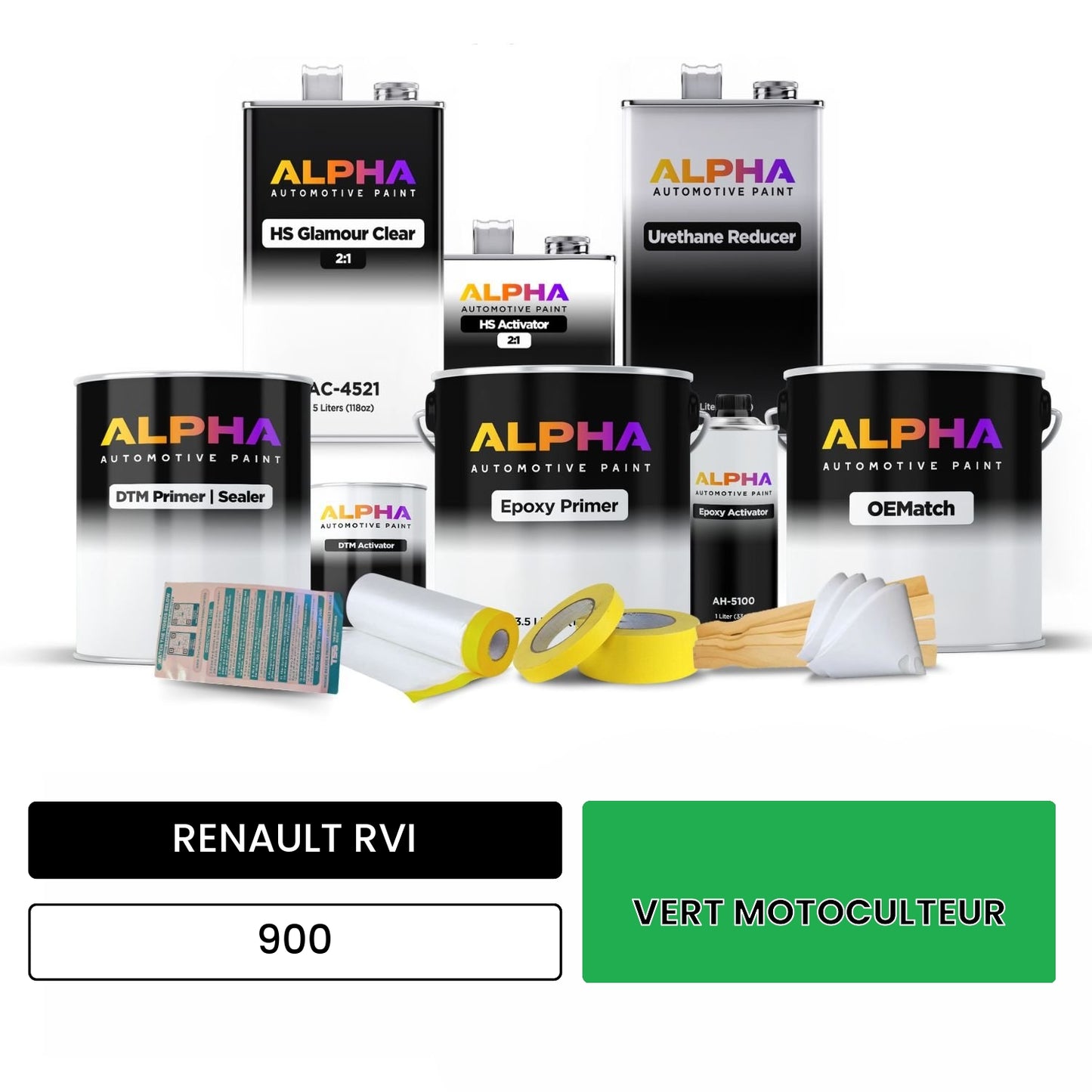 RENAULT RVI VERT MOTOCULTEUR 900 OEMatch Vehicle Paint Kit