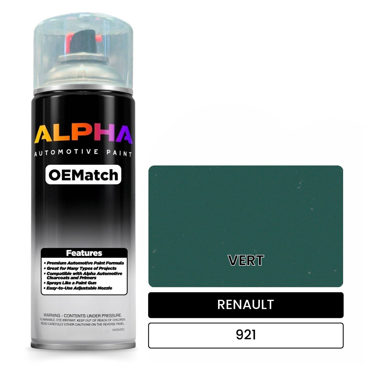 RENAULT VERT 921 OEMatch Spraycan