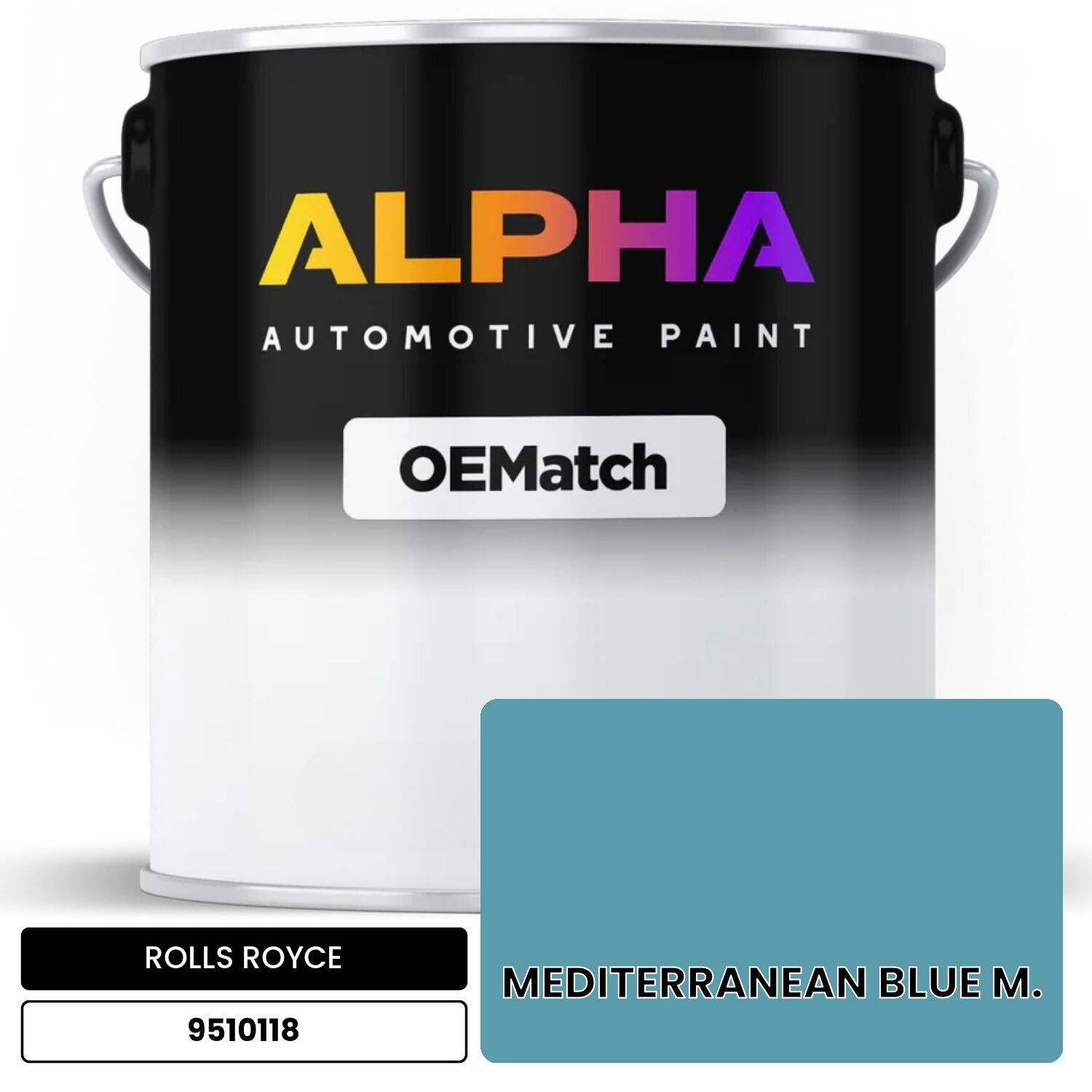 ROLLS ROYCE MEDITERRANEAN BLUE M. 9510118 OEMatch Basecoat