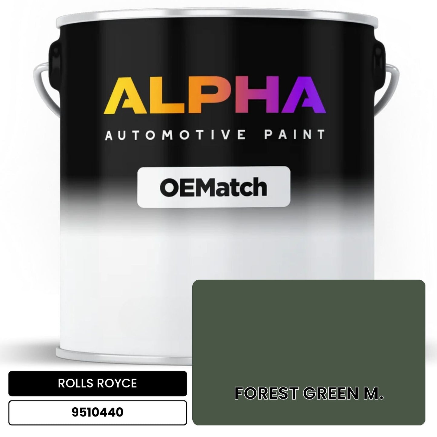 ROLLS ROYCE FOREST GREEN M. 9510440 OEMatch Basecoat