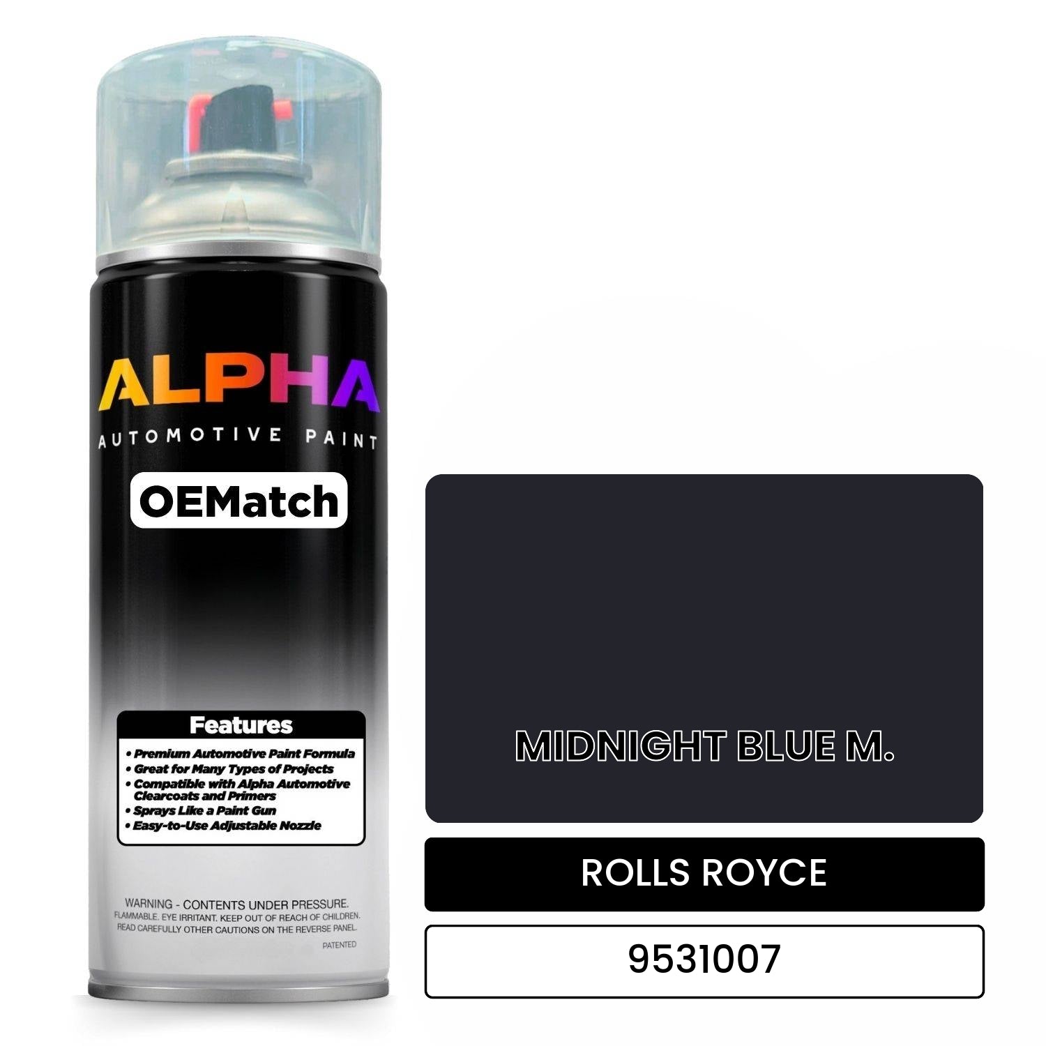 ROLLS ROYCE MIDNIGHT BLUE M. 9531007 OEMatch Spraycan