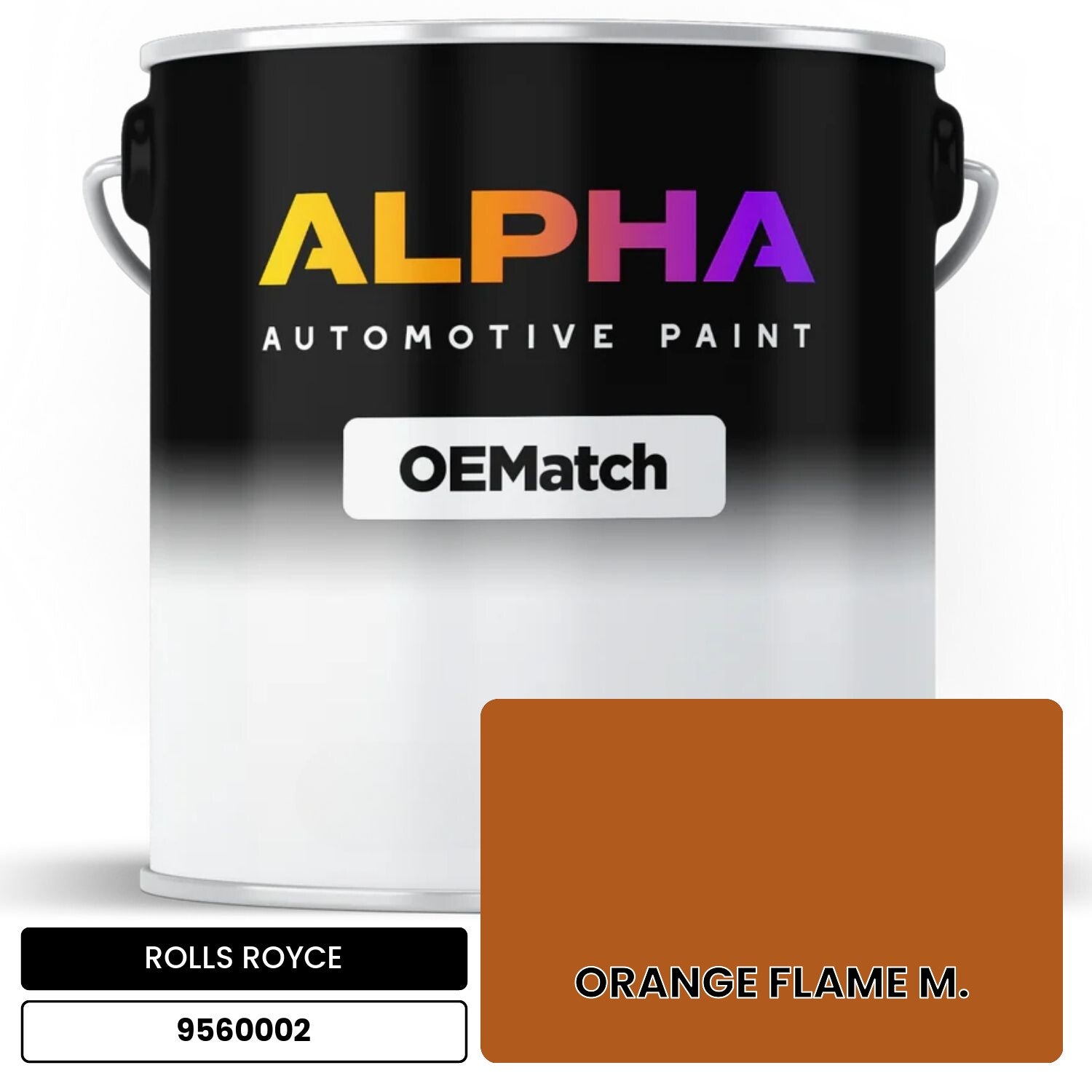 ROLLS ROYCE ORANGE FLAME M. 9560002 OEMatch Basecoat