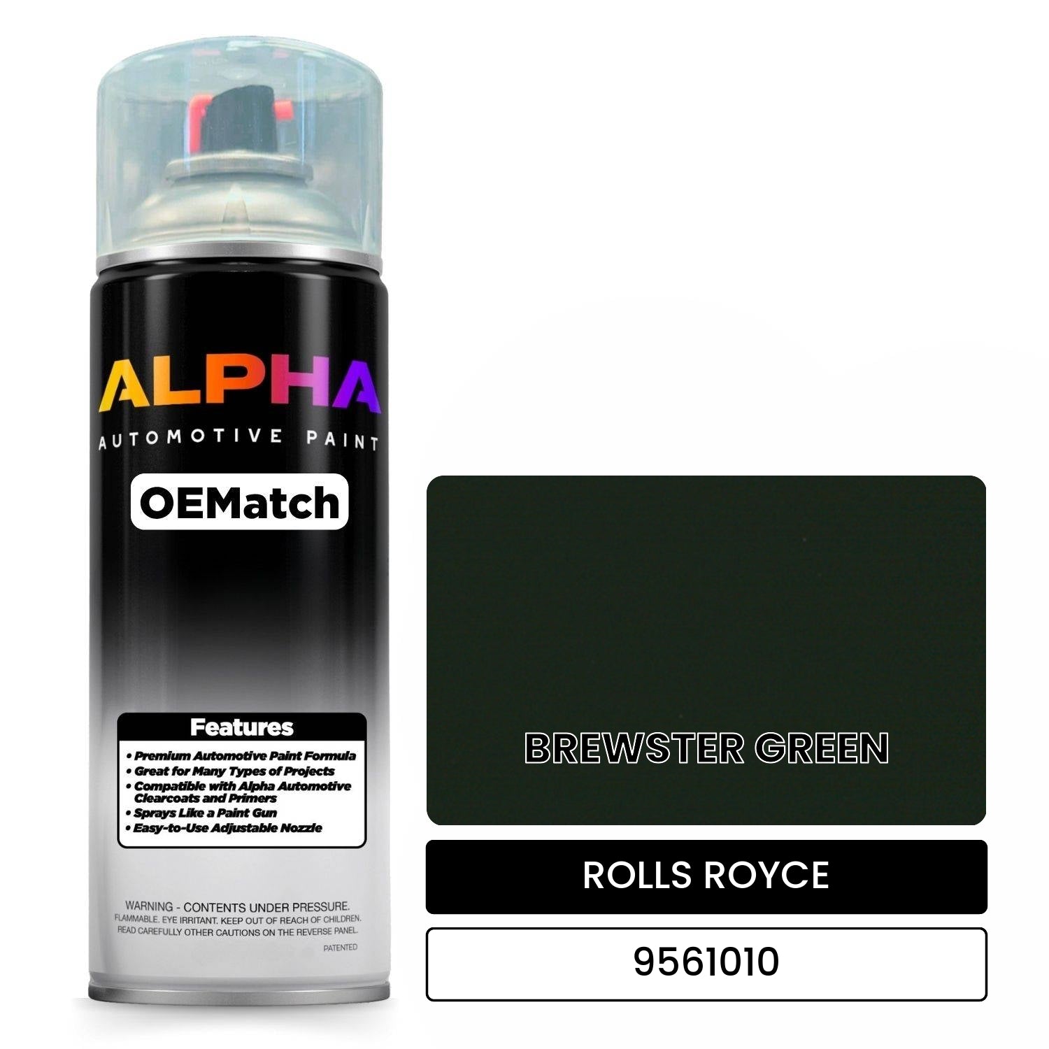 ROLLS ROYCE BREWSTER GREEN 9561010 OEMatch Spraycan