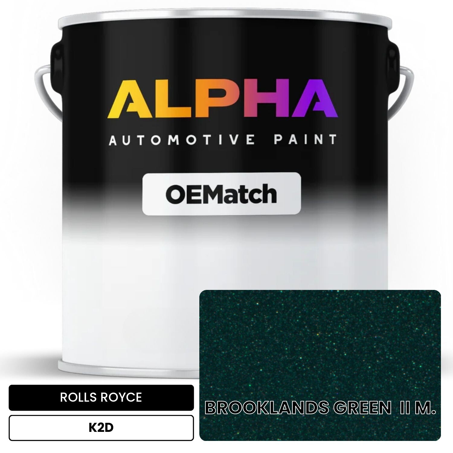 ROLLS ROYCE BROOKLANDS GREEN  II M. K2D OEMatch Basecoat