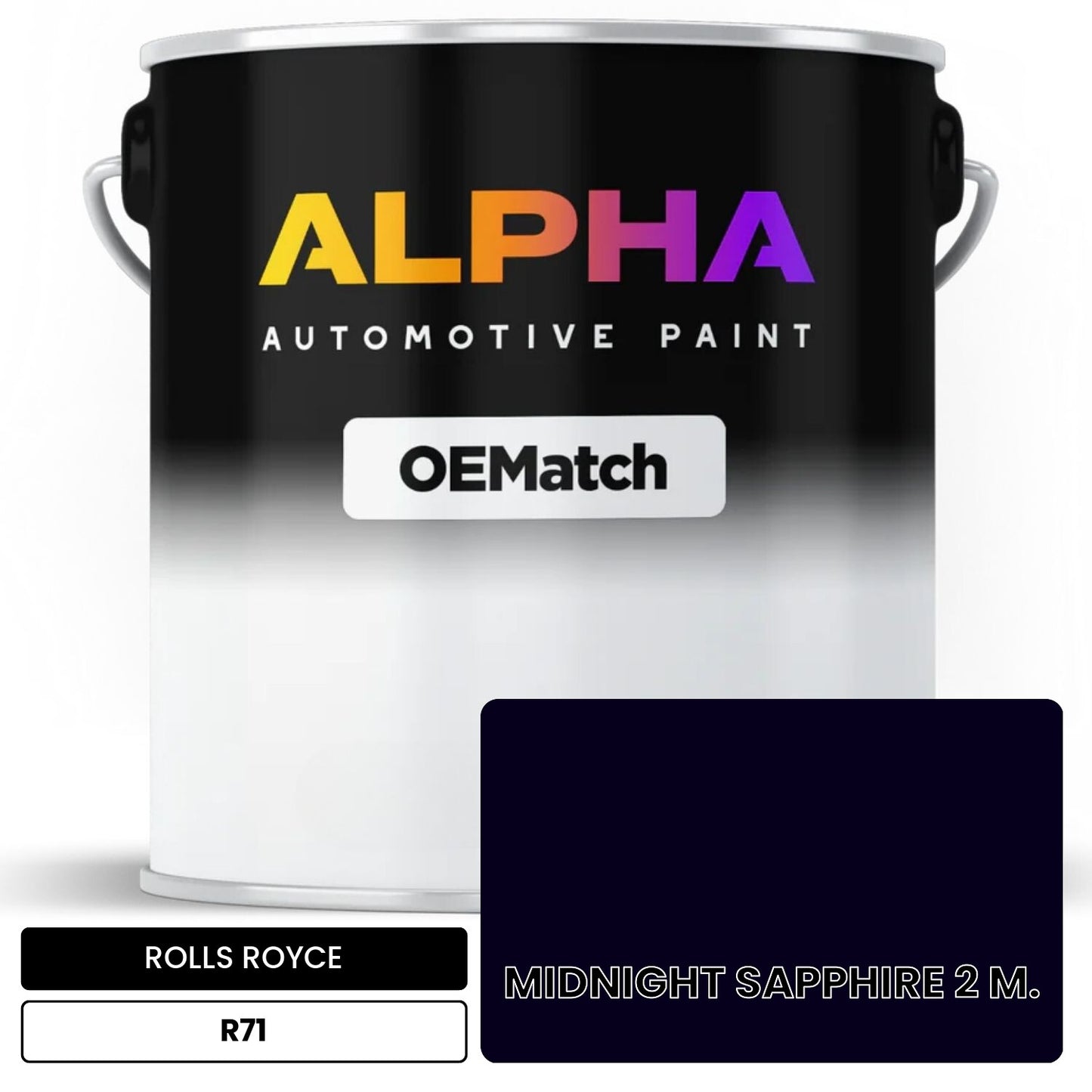 ROLLS ROYCE MIDNIGHT SAPPHIRE 2 M. R71 OEMatch Basecoat