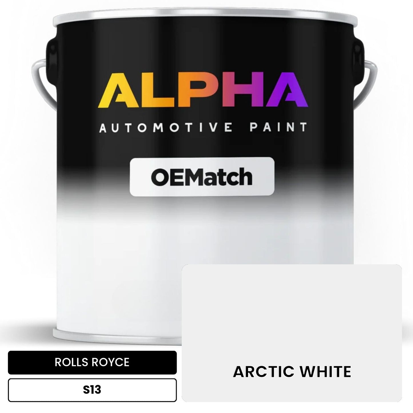 ROLLS ROYCE ARCTIC WHITE S13 OEMatch Basecoat