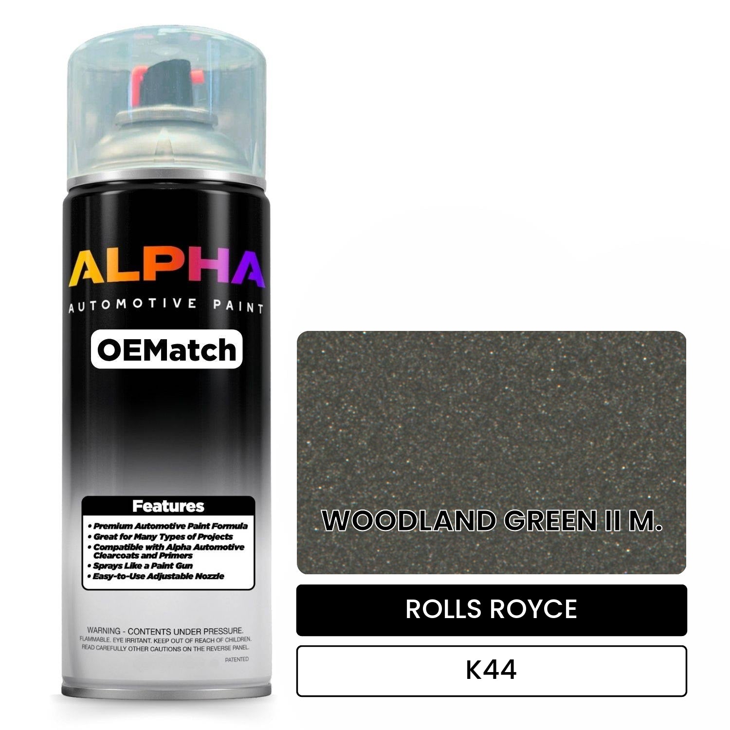 ROLLS ROYCE WOODLAND GREEN II M. K44 OEMatch Spraycan