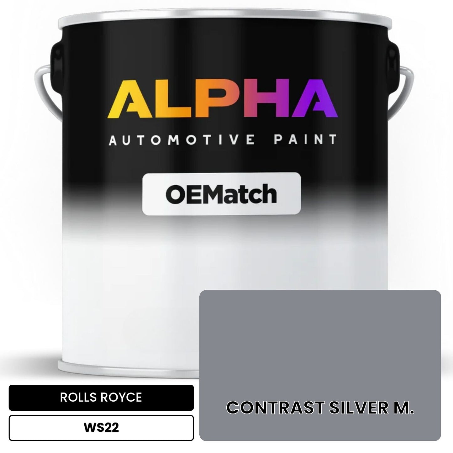 ROLLS ROYCE CONTRAST SILVER M. WS22 OEMatch Basecoat