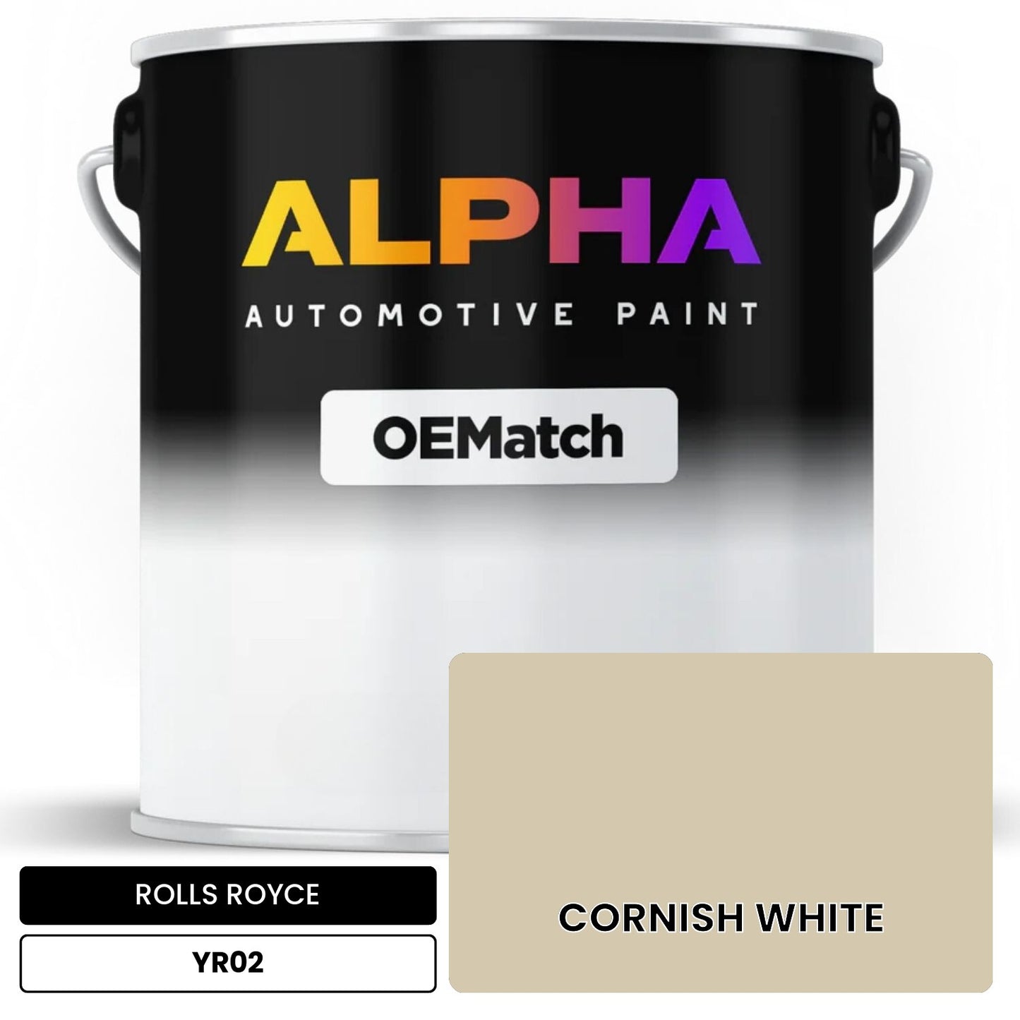 ROLLS ROYCE CORNISH WHITE YR02 OEMatch Basecoat