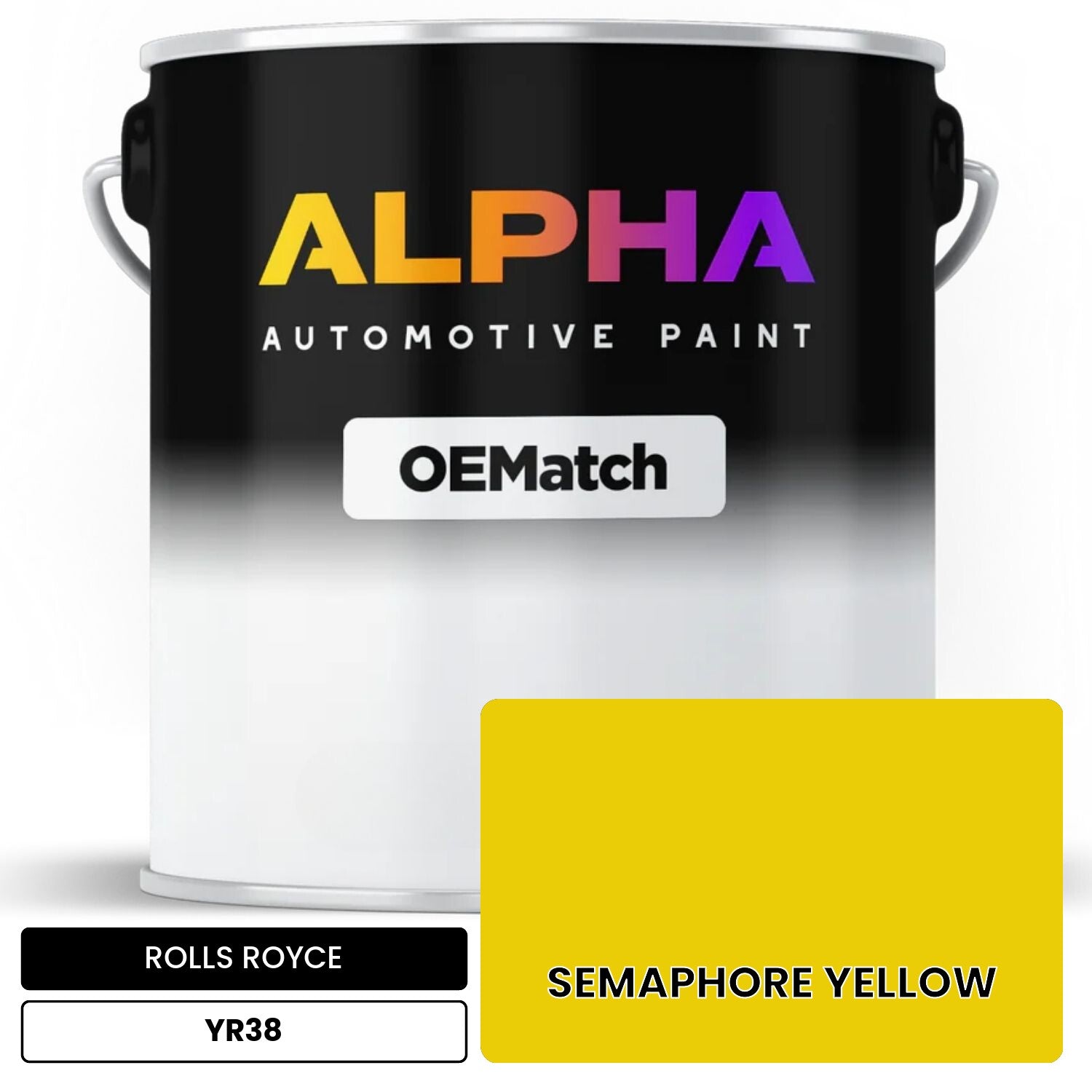 ROLLS ROYCE SEMAPHORE YELLOW YR38 OEMatch Basecoat