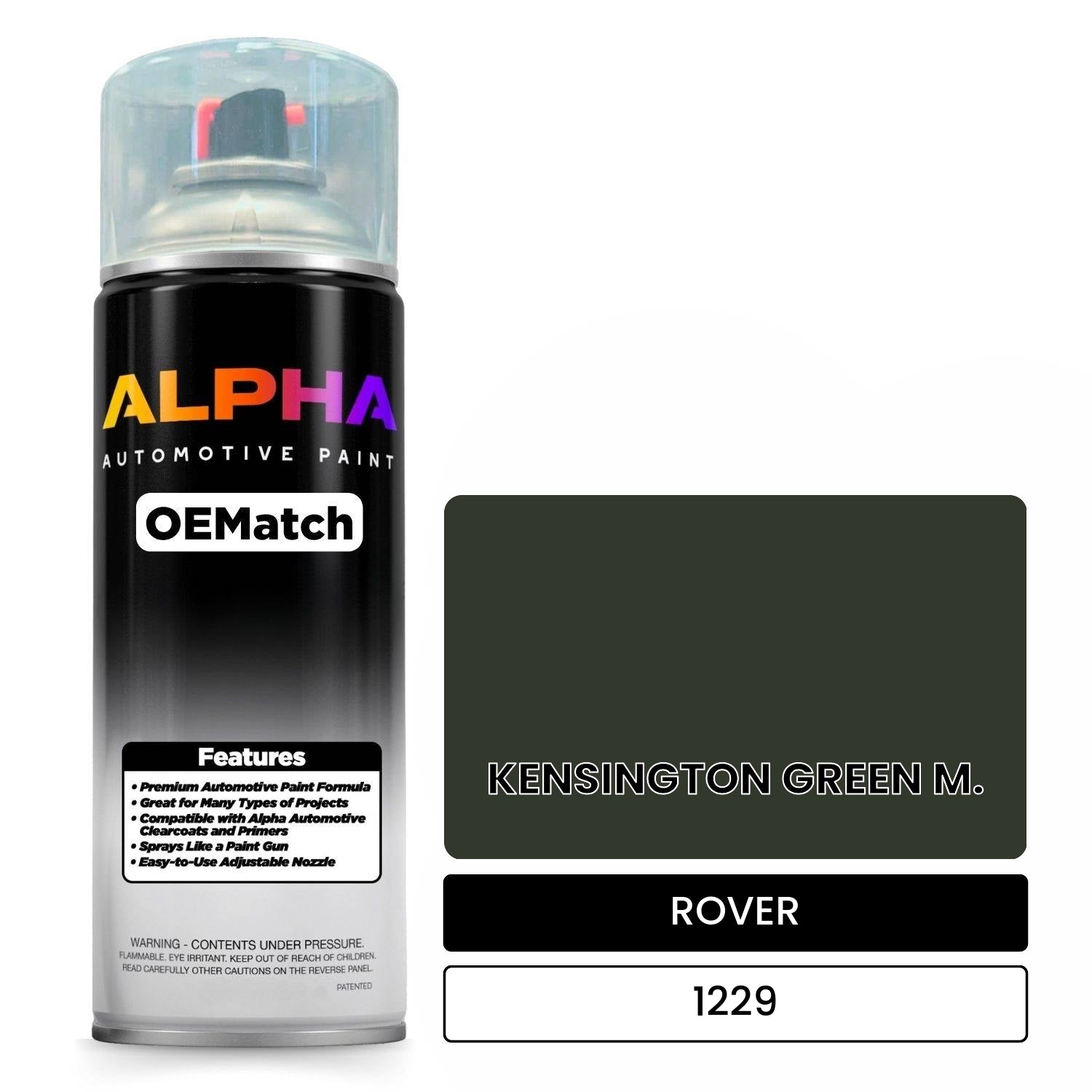 ROVER KENSINGTON GREEN M. 1229 OEMatch Spraycan