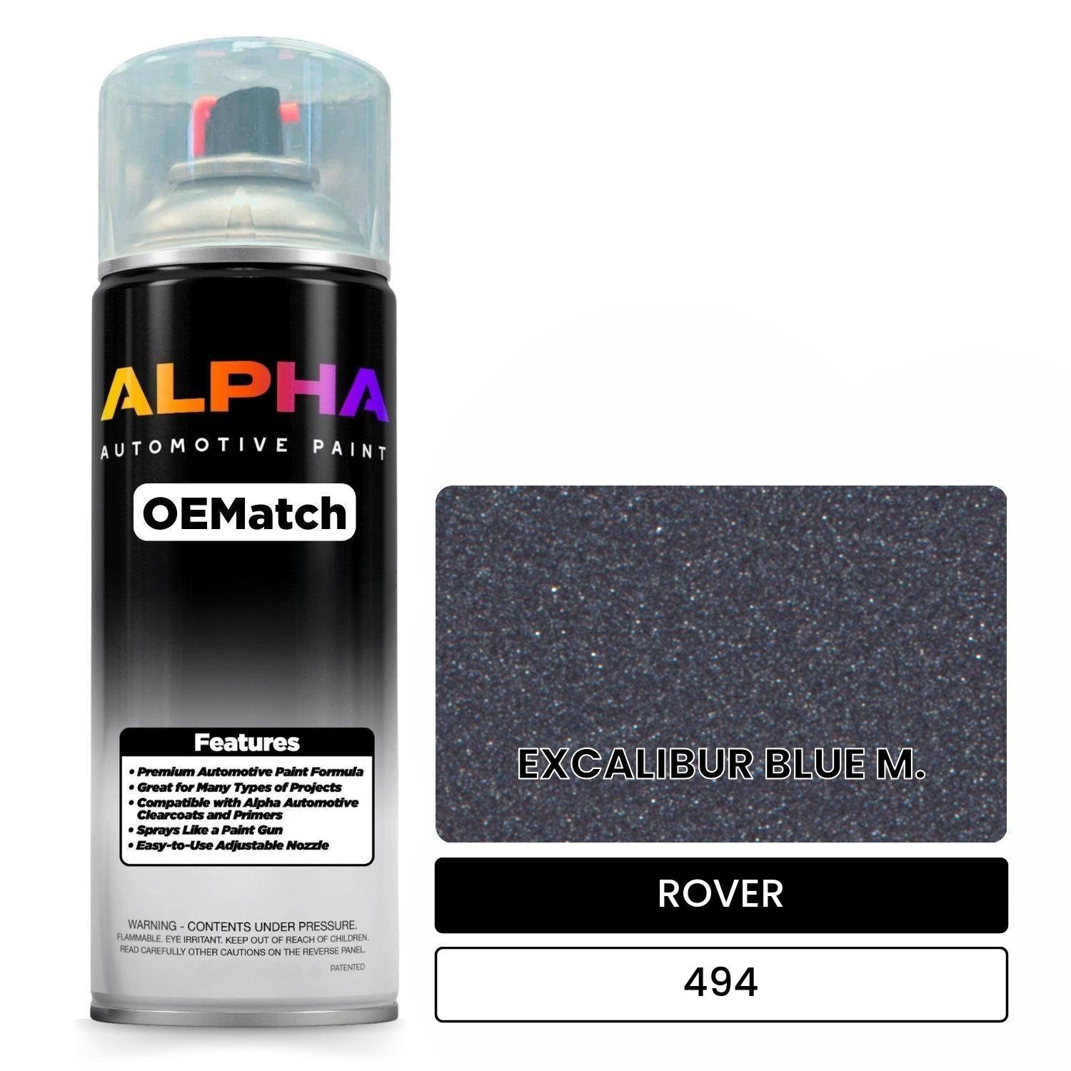 ROVER EXCALIBUR BLUE M. 494 OEMatch Spraycan
