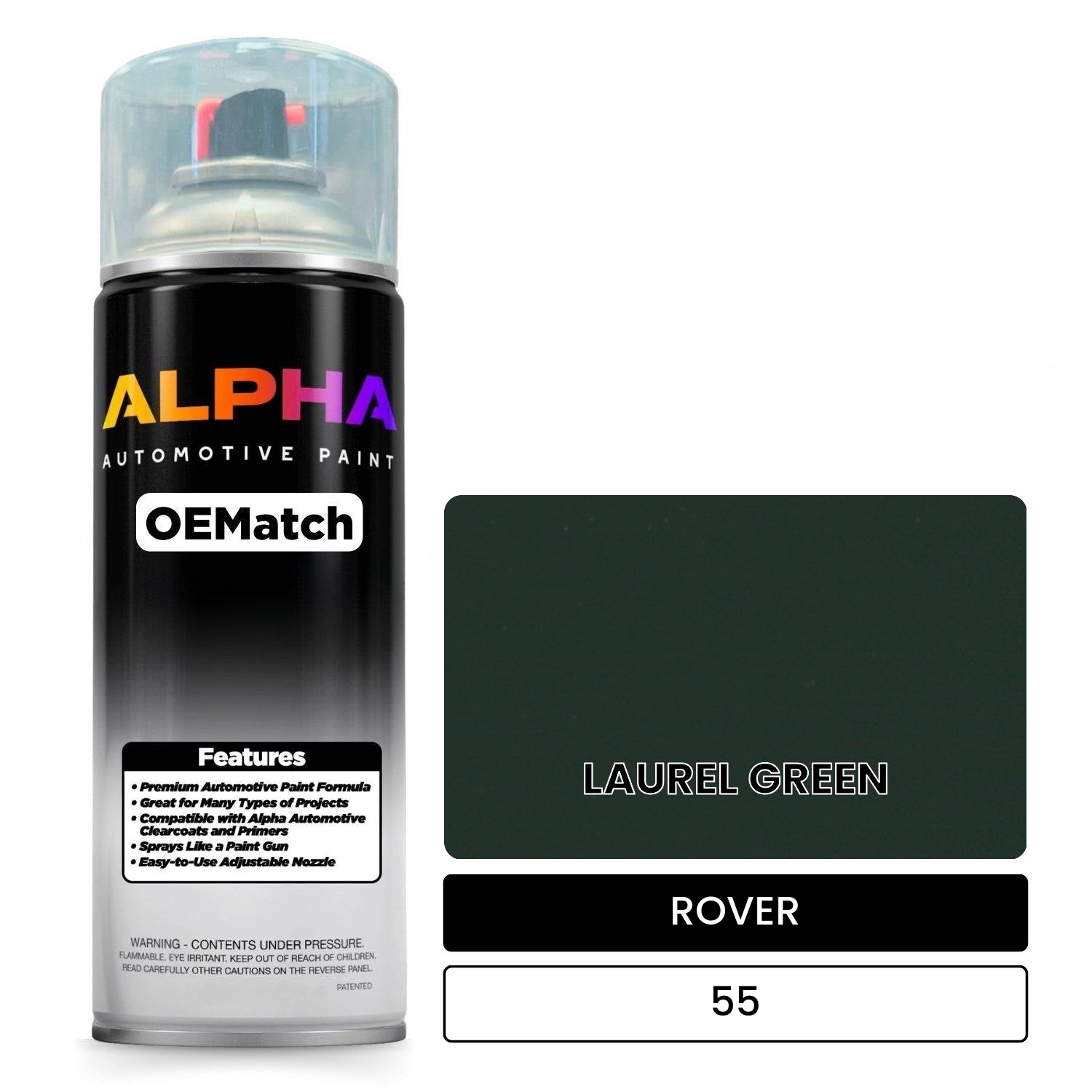 ROVER LAUREL GREEN 55 OEMatch Spraycan