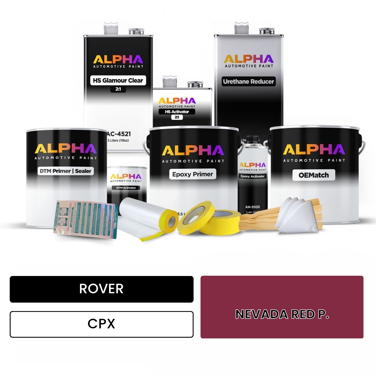 ROVER NEVADA RED P. CPX OEMatch Vehicle Paint Kit