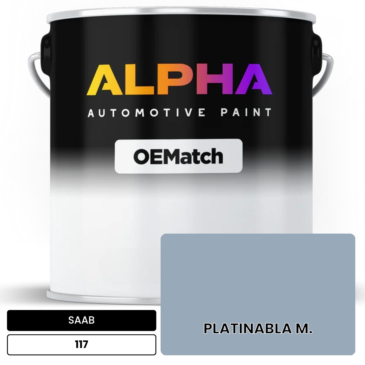 SAAB PLATINABLA M. 117 OEMatch Basecoat