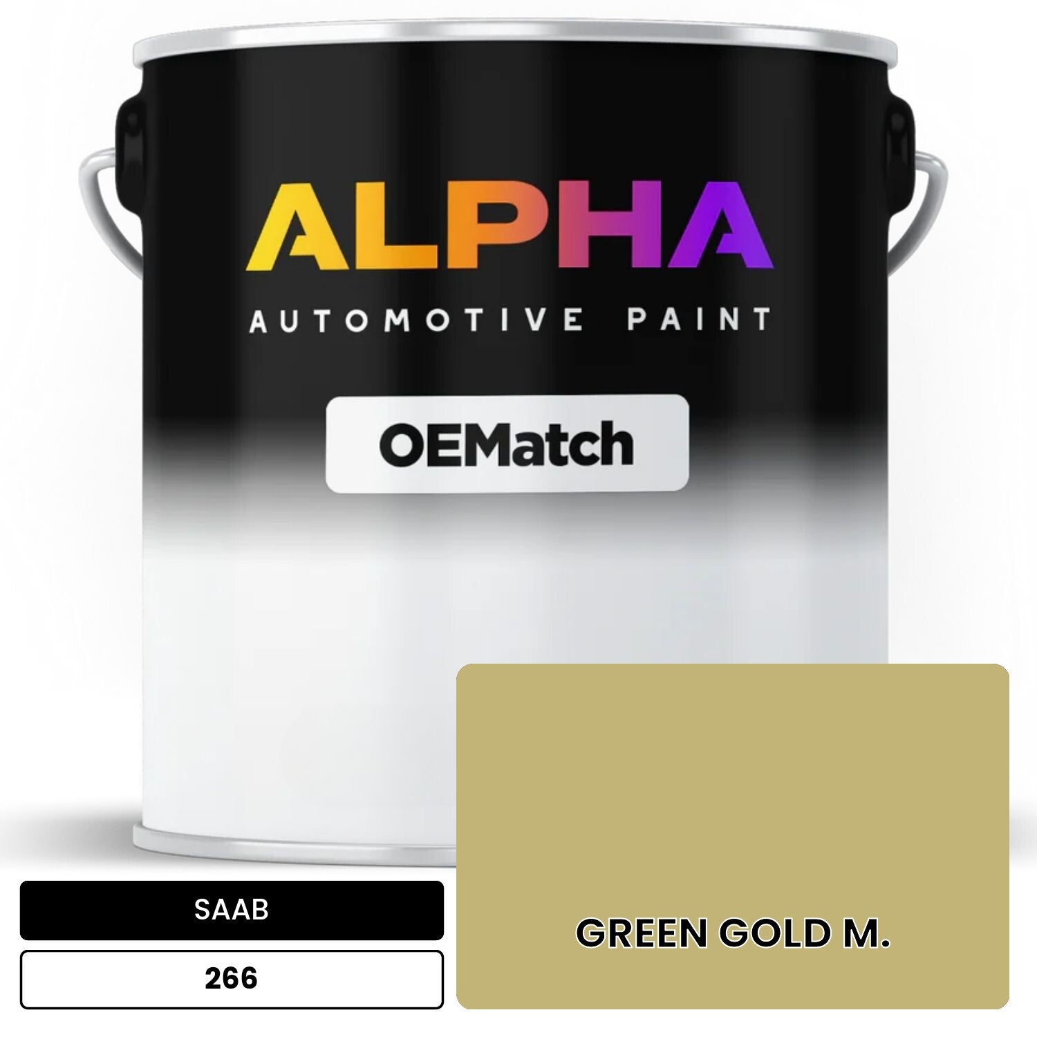 SAAB GREEN GOLD M. 266 OEMatch Basecoat