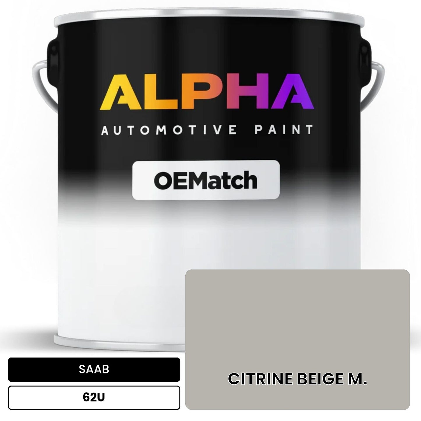 SAAB CITRINE BEIGE M. 62U OEMatch Basecoat