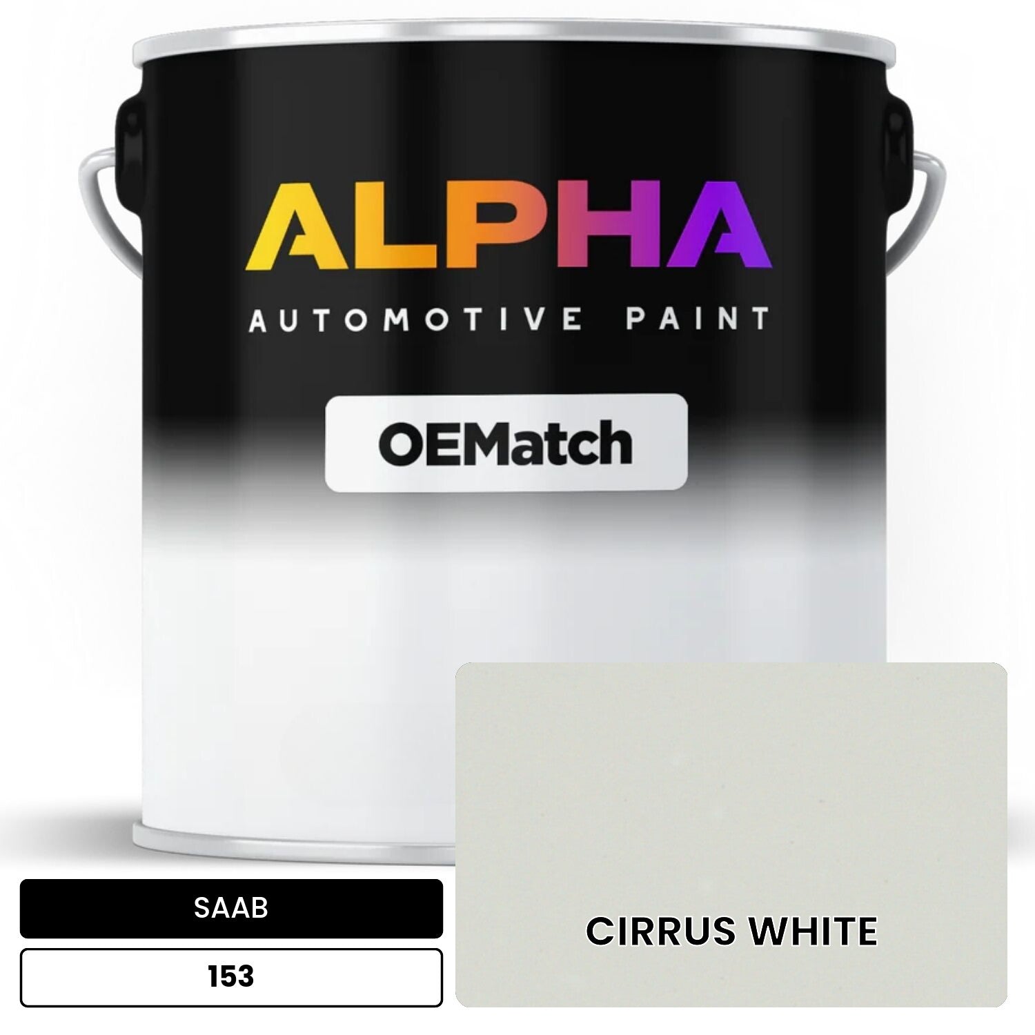 SAAB CIRRUS WHITE 153 OEMatch Basecoat