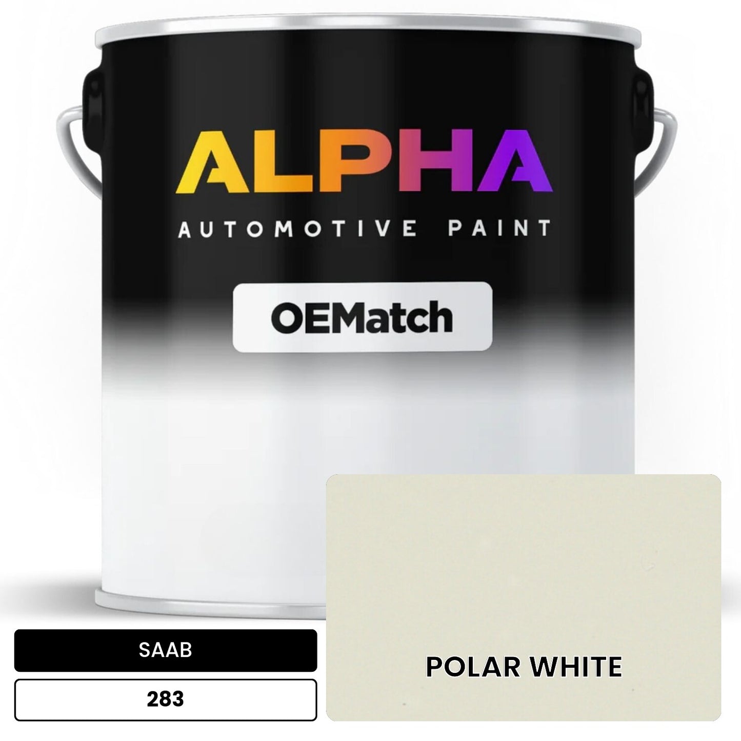 SAAB POLAR WHITE 283 OEMatch Basecoat